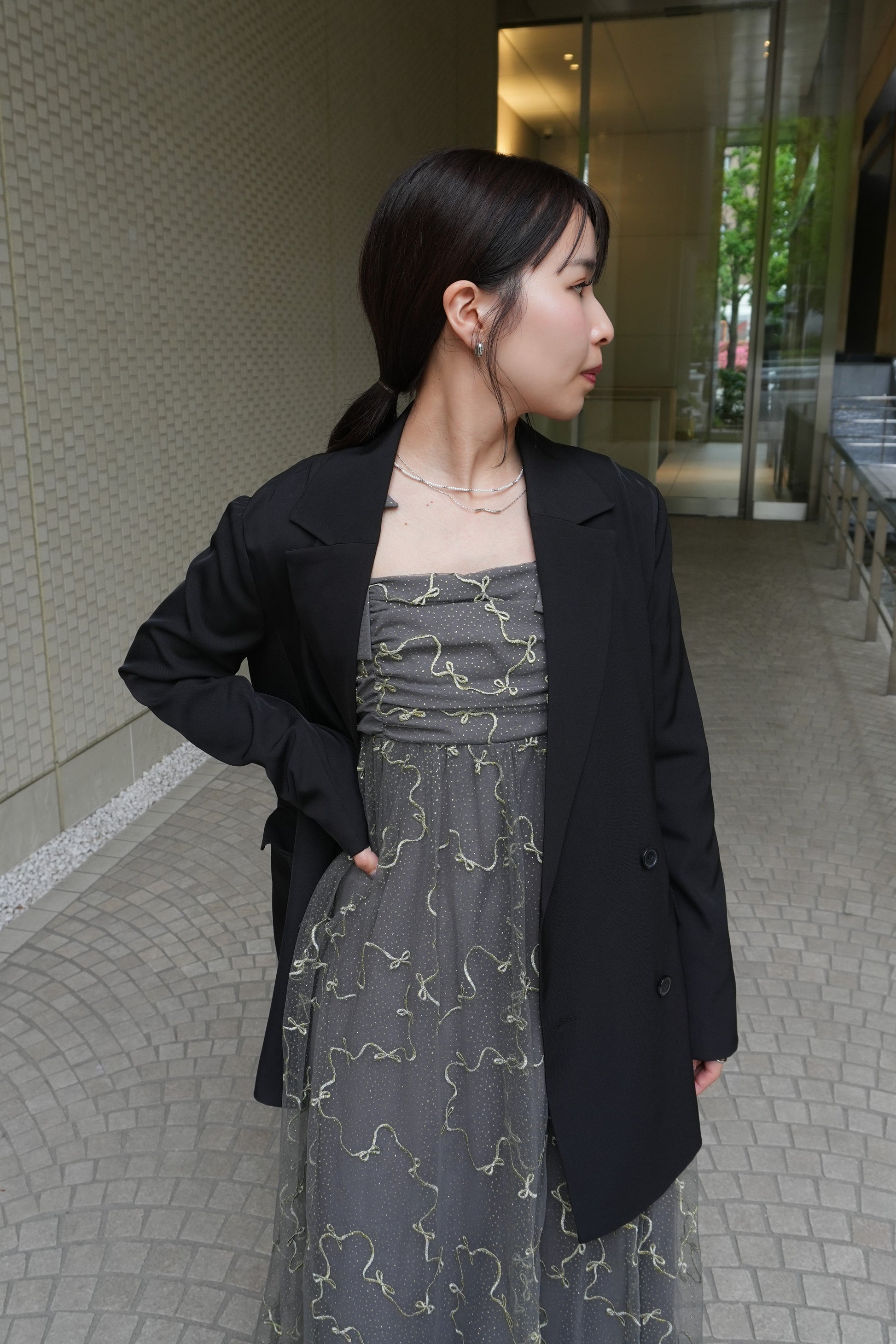 model:159cm size:FREE color:ブラック