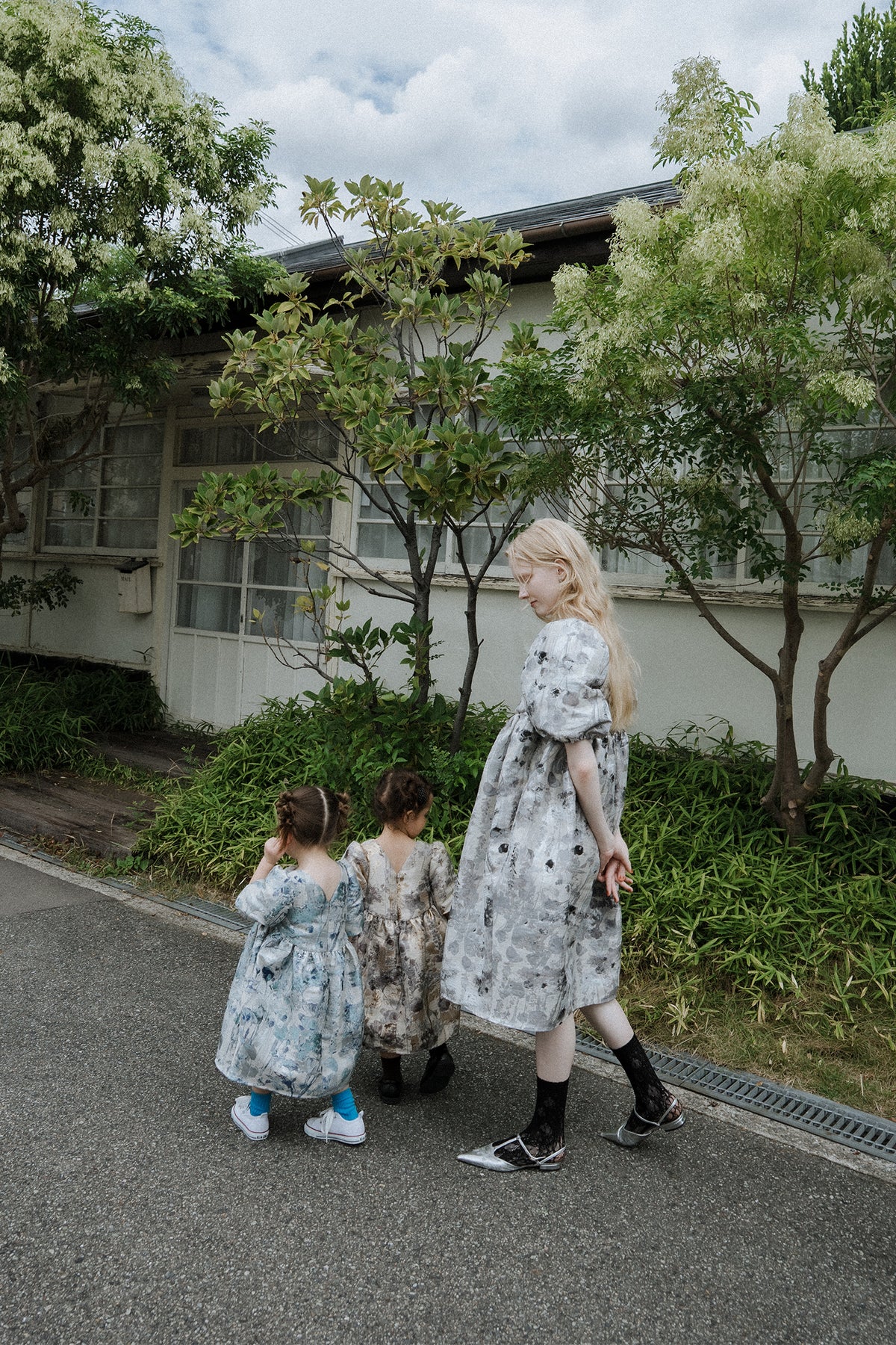1156 Botanical jacquard dress kids