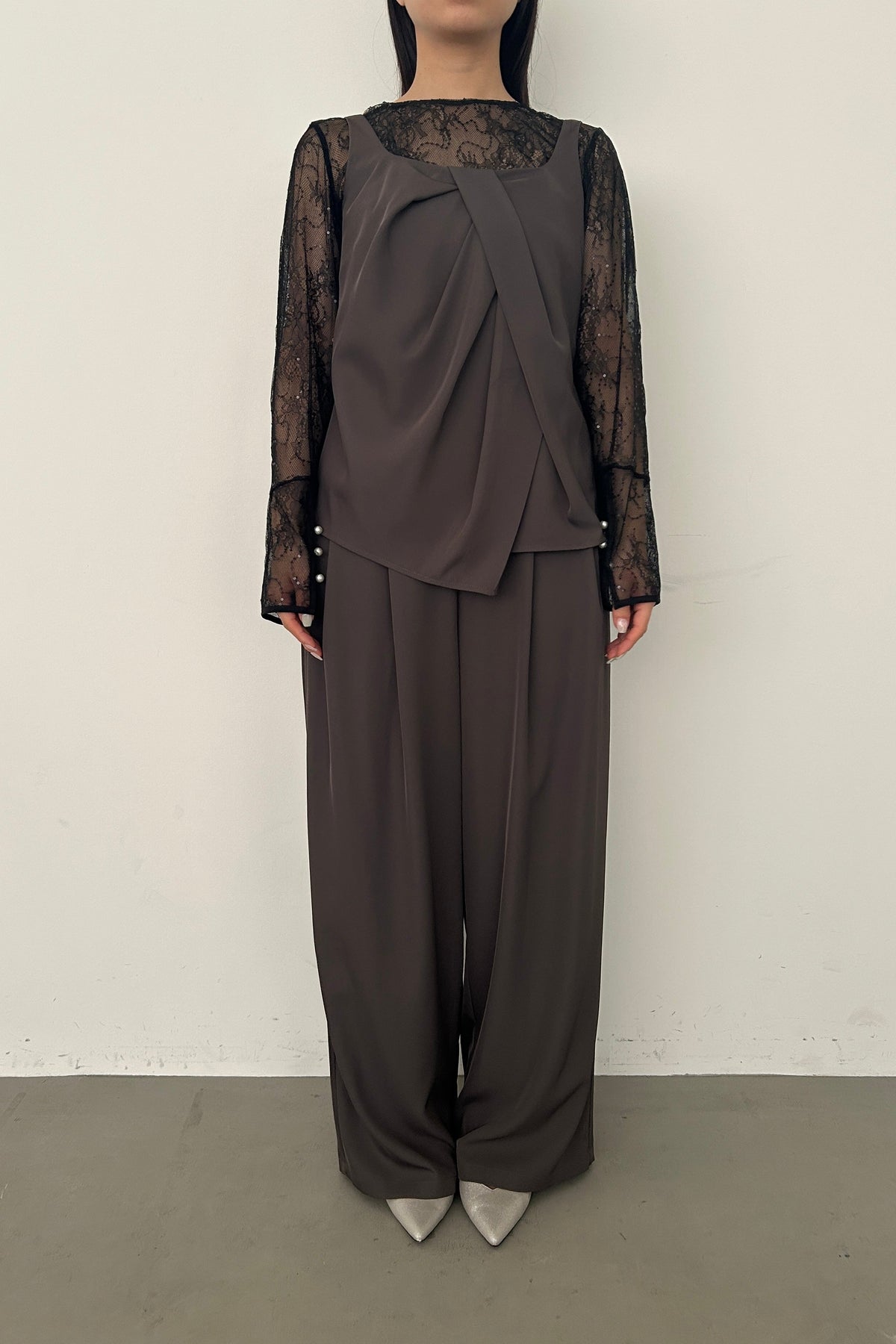 model:159cm size:M color:ブラウン