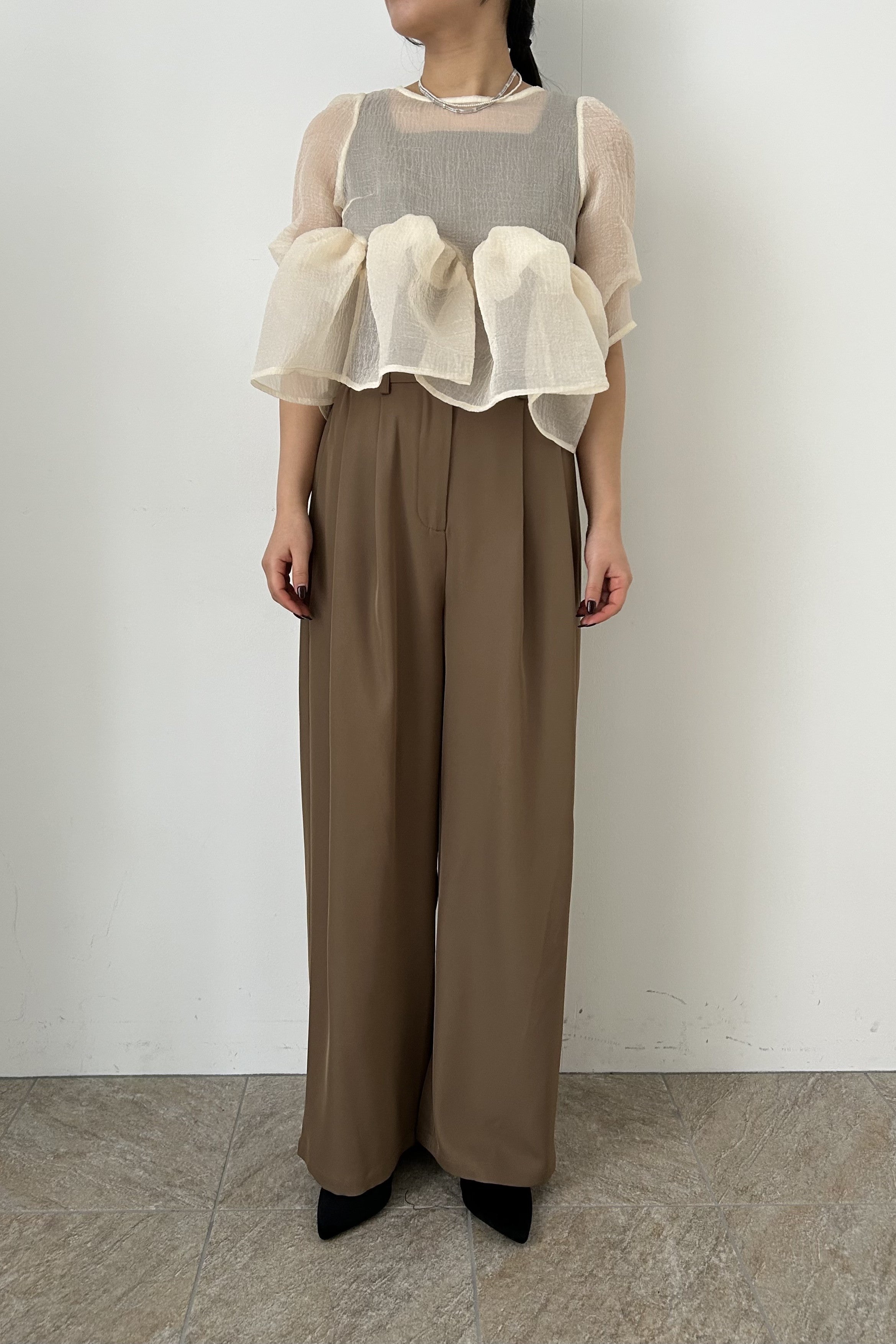 et.UNiVER │1042 Organza Peplum 3Piece – et.UNiVER │ 公式