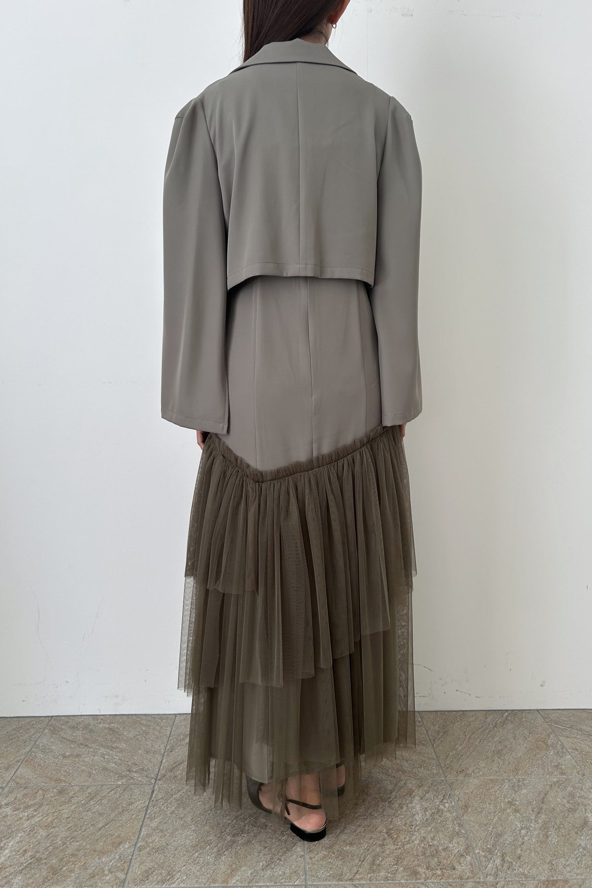 model:165cm size:M color:カーキブラウン