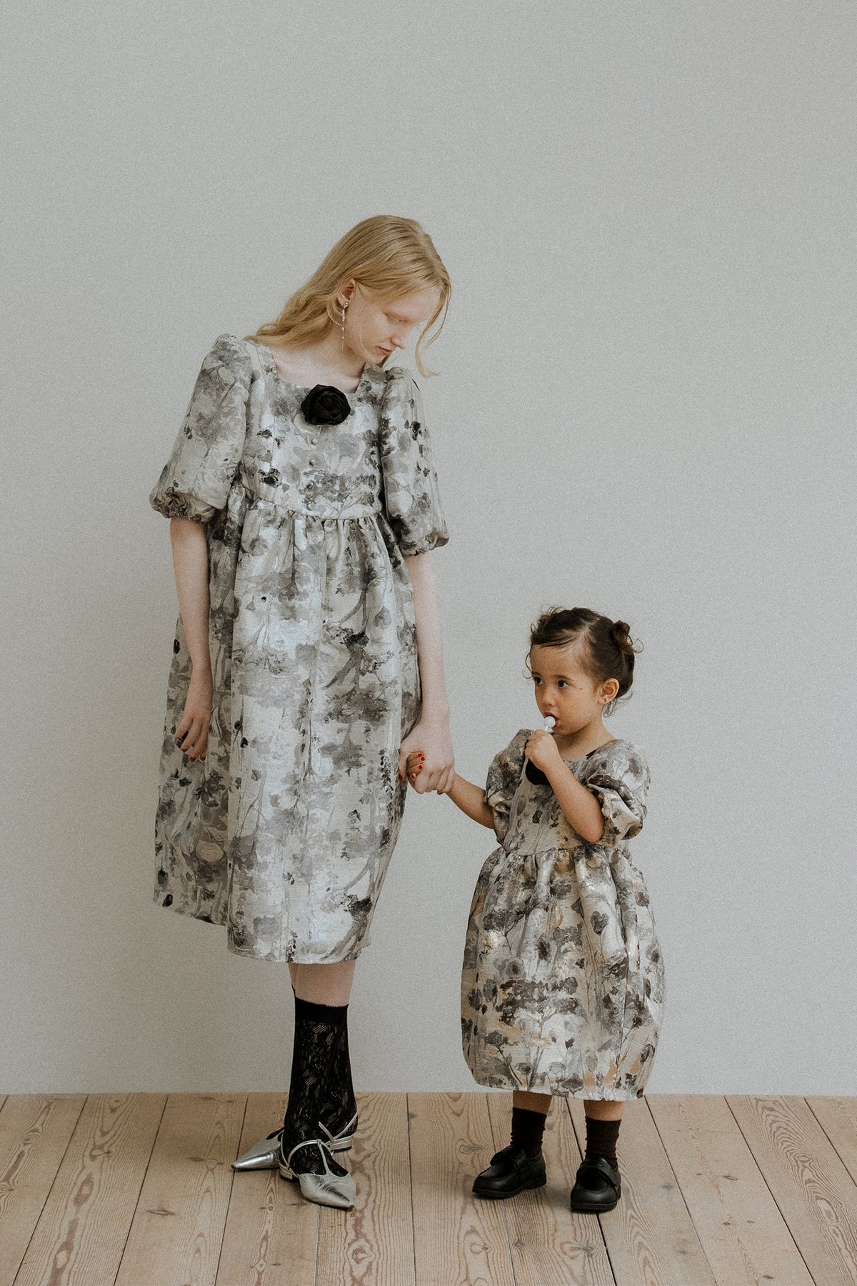 1156 Botanical jacquard dress kids