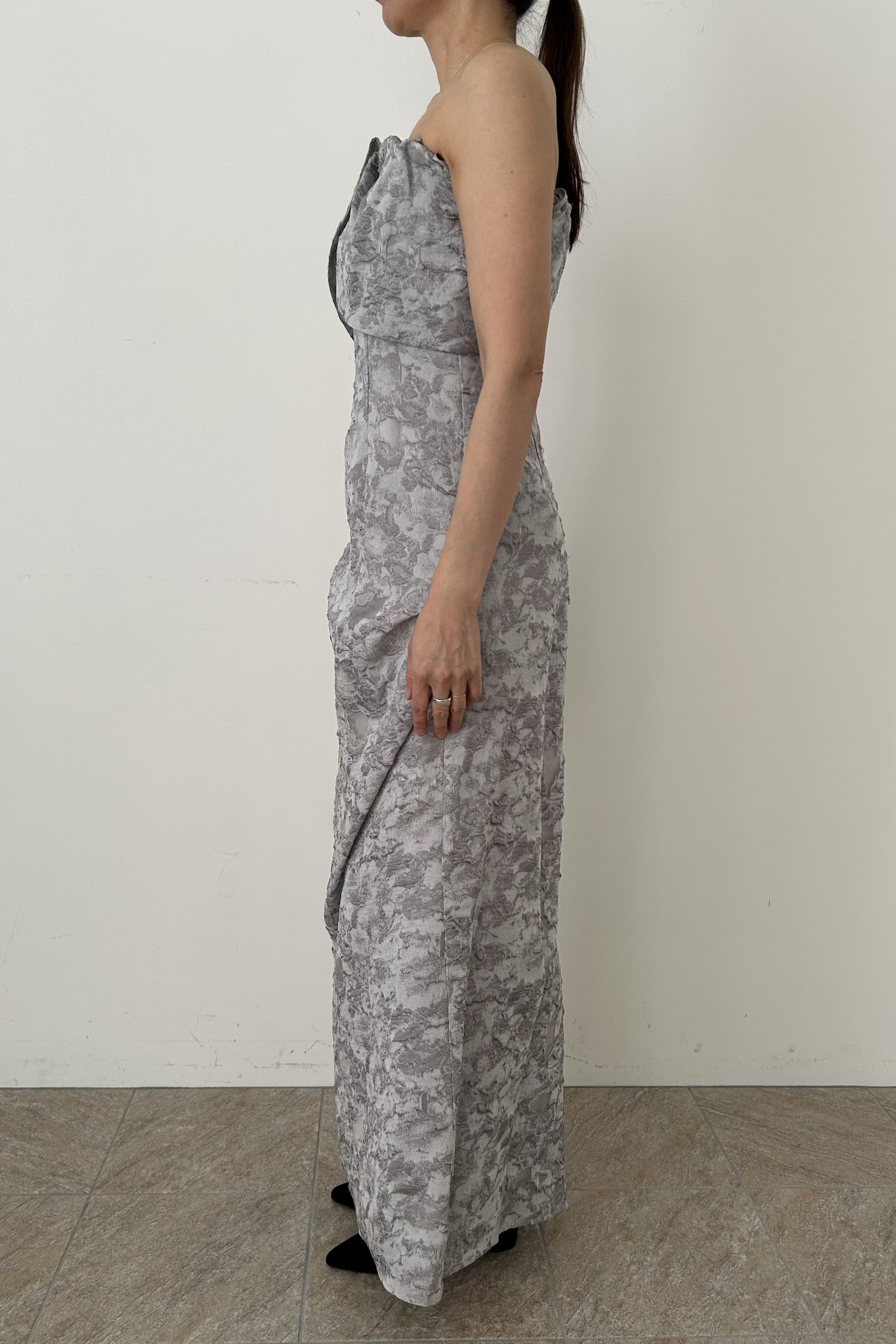 model:164cm size:L color:グレー