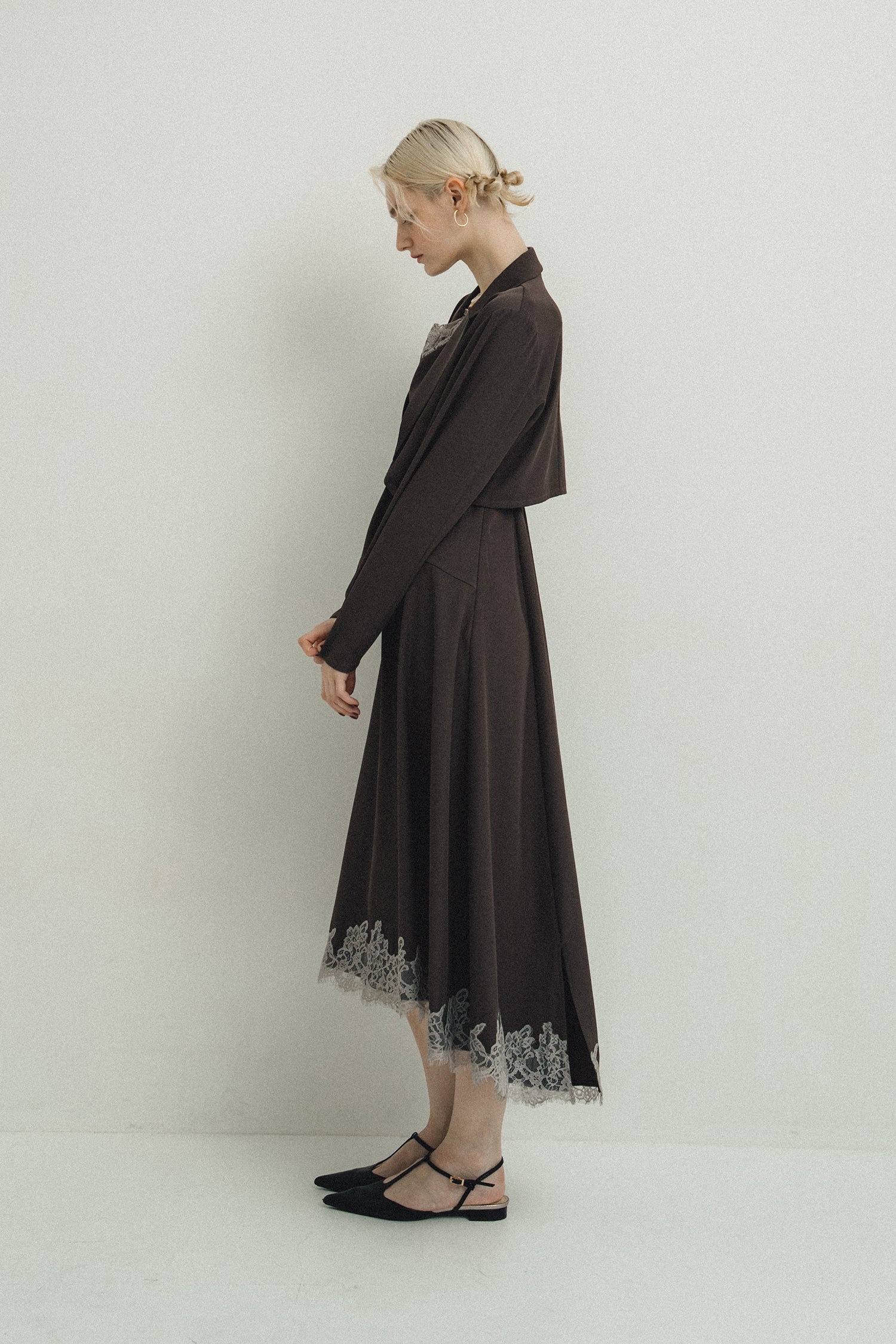model:174cm size:モデルサイズ color:ブラウン