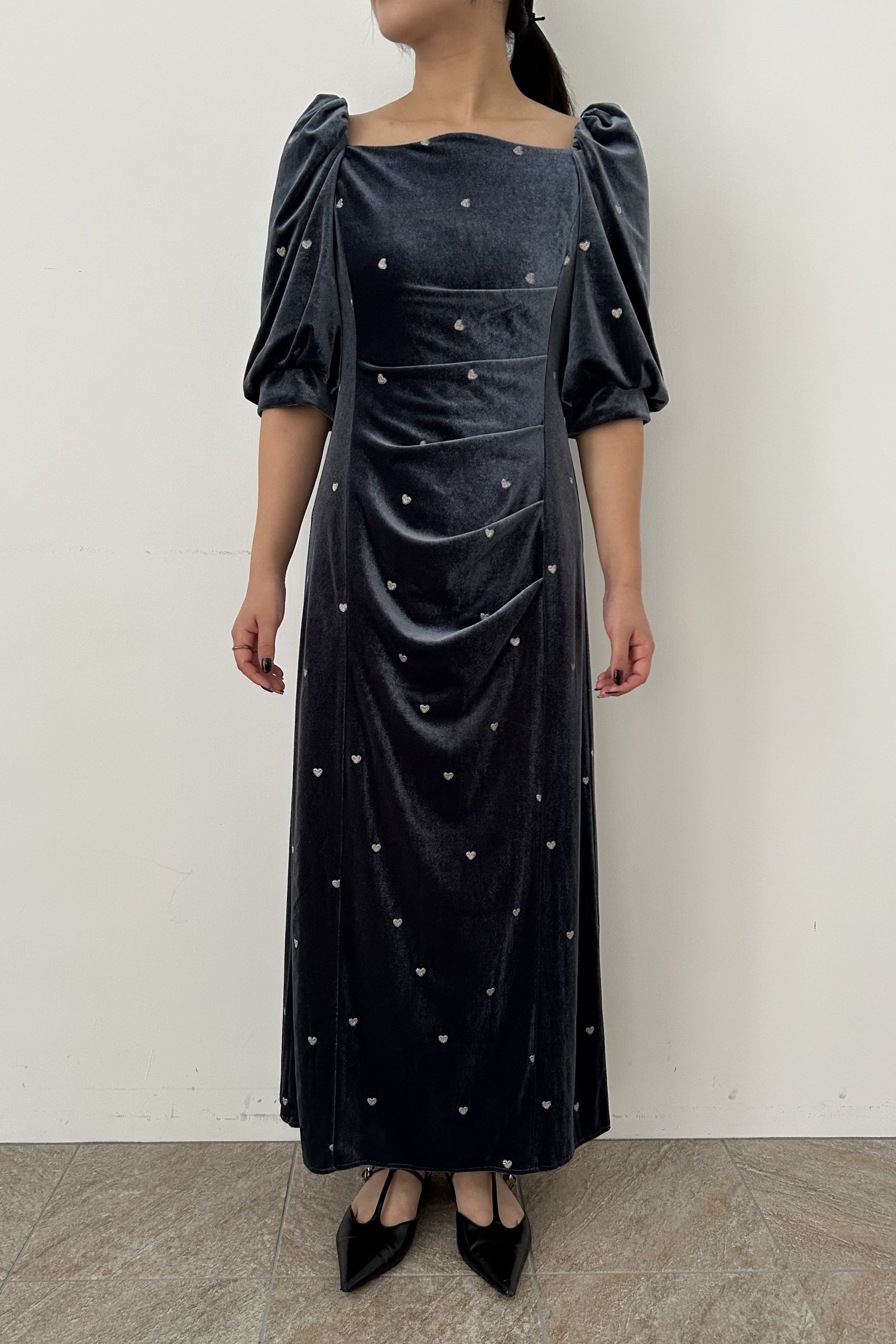 model:155cm size:S color:ブルー