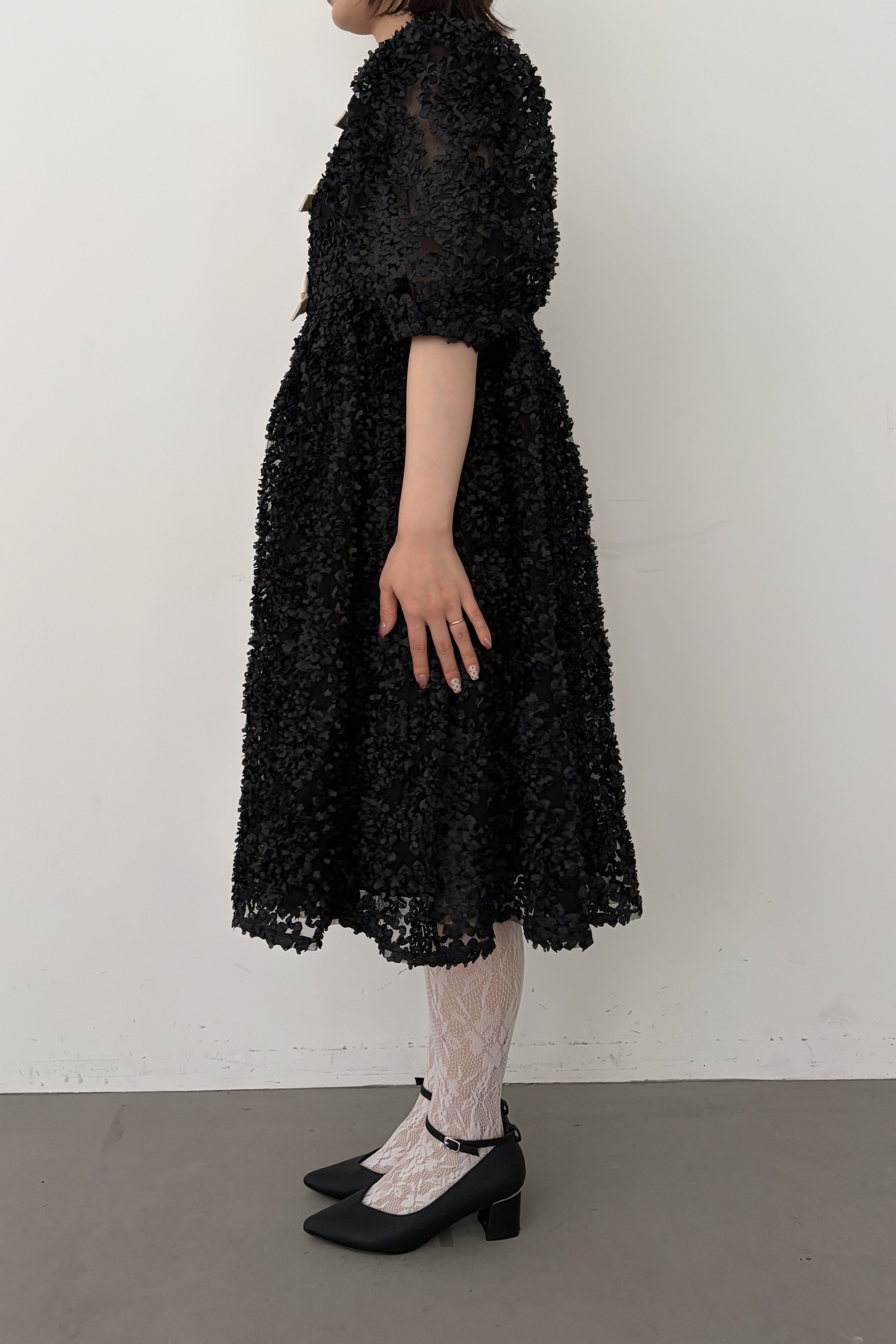 model:153cm size:M/Short color:ブラック