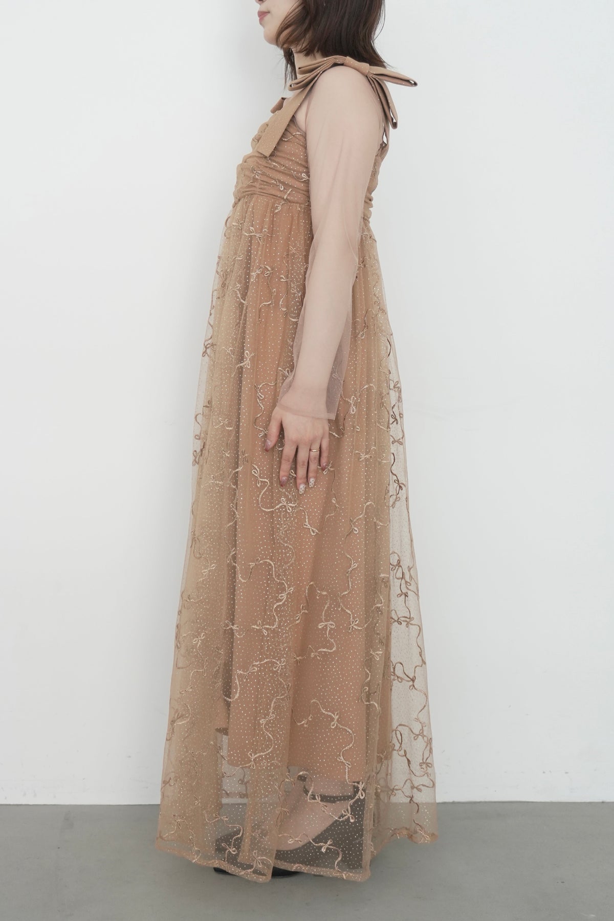 model:153cm size:S color:テラコッタ