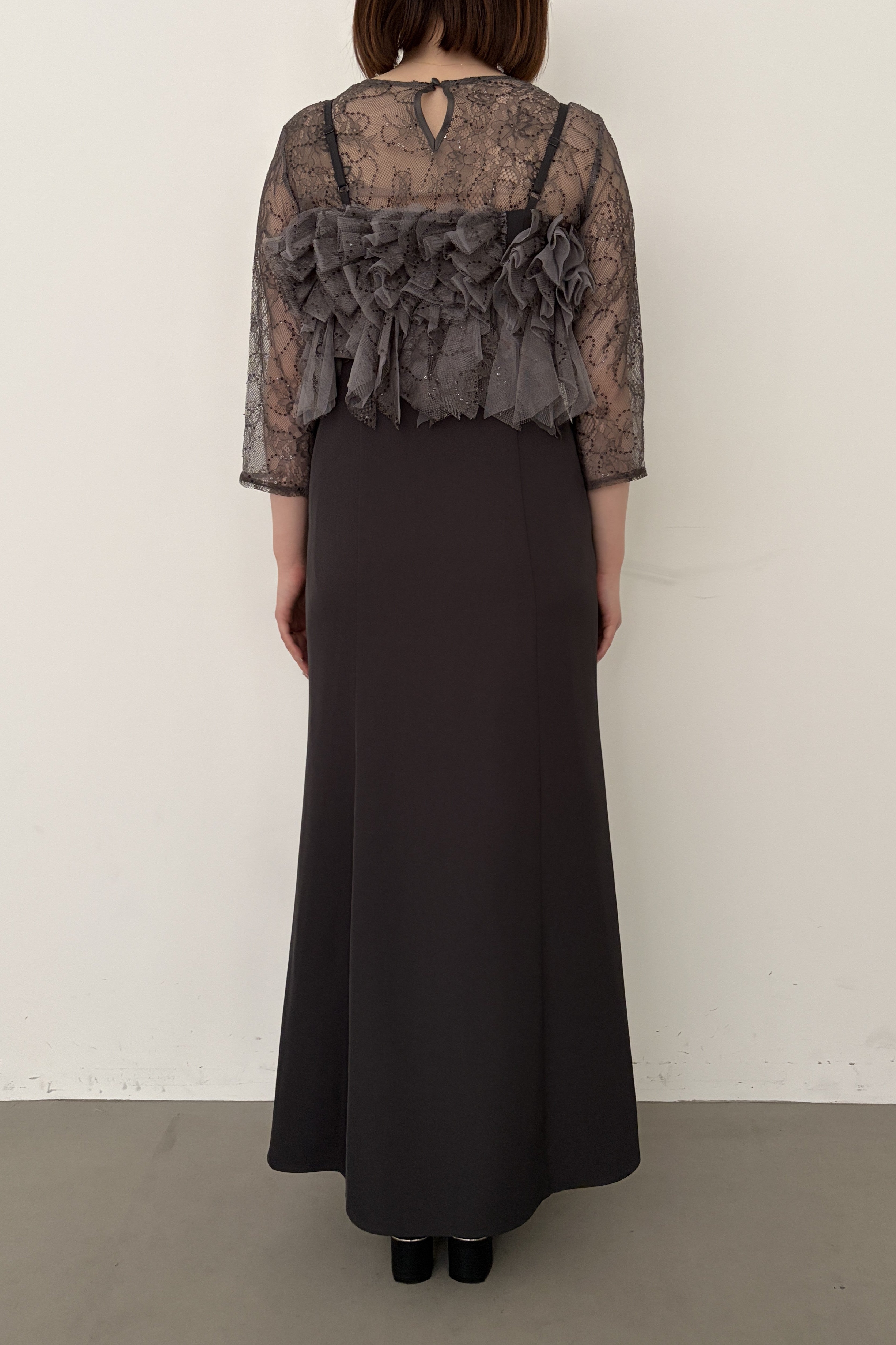 model:153cm size:S color:チャコール