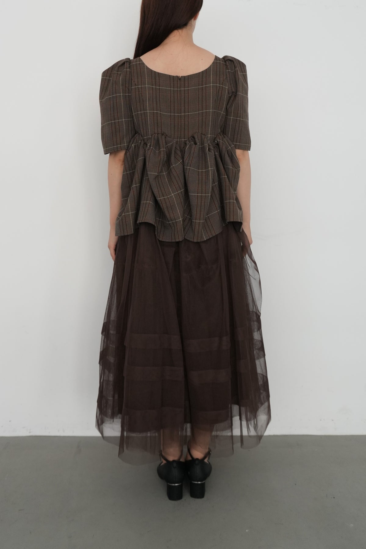 model:159cm size:L color:ブラウン