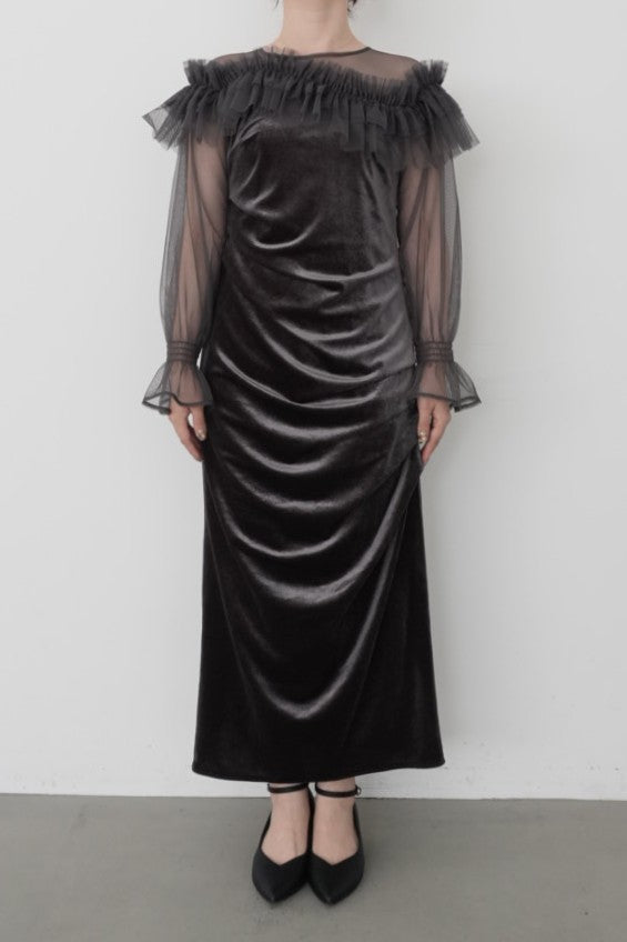 model:153cm size:S color:ブルーグレー