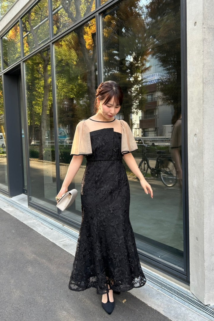 model:159cm size:M color:ブラック×ベージュ