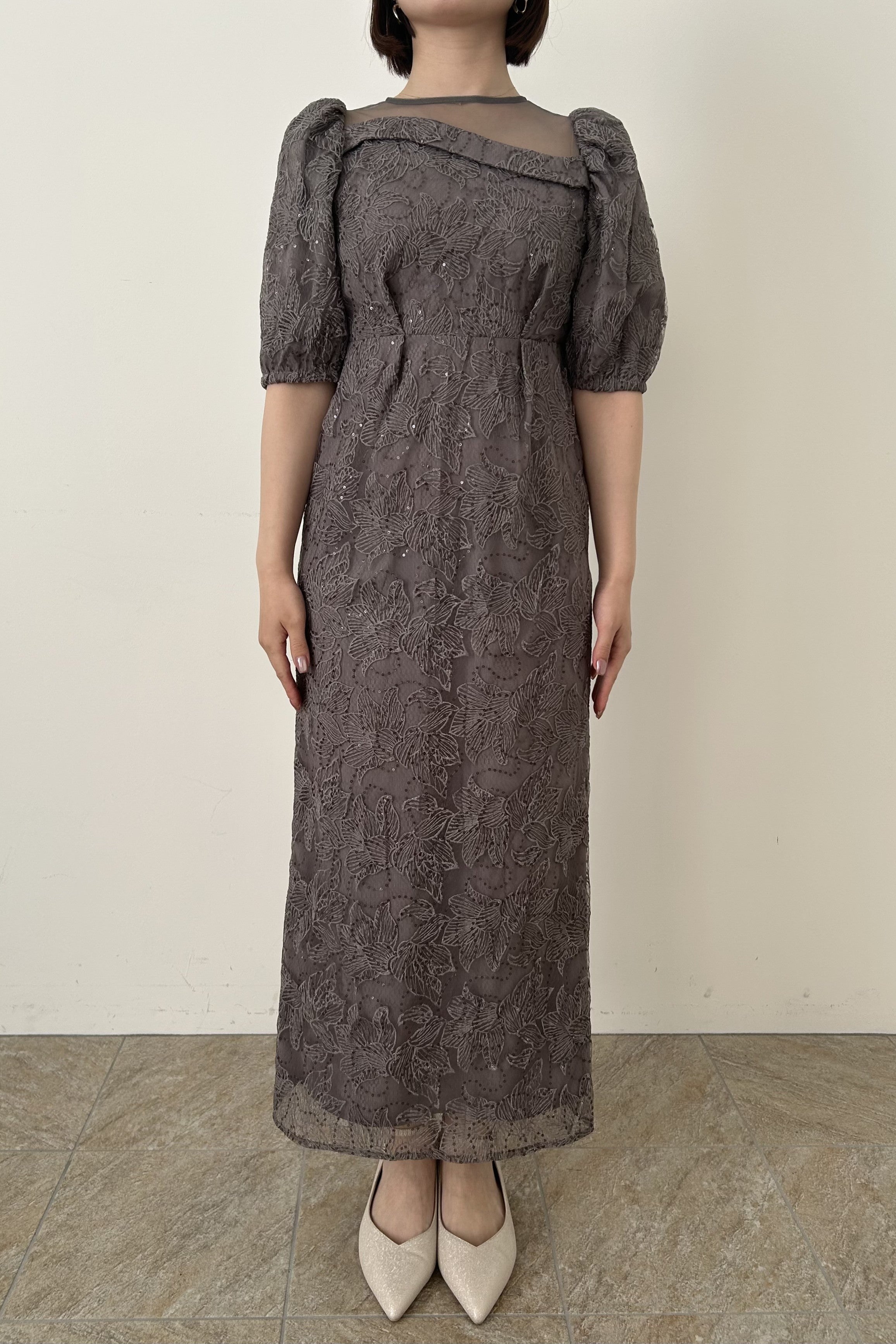model:153cm size:S color:グレー
