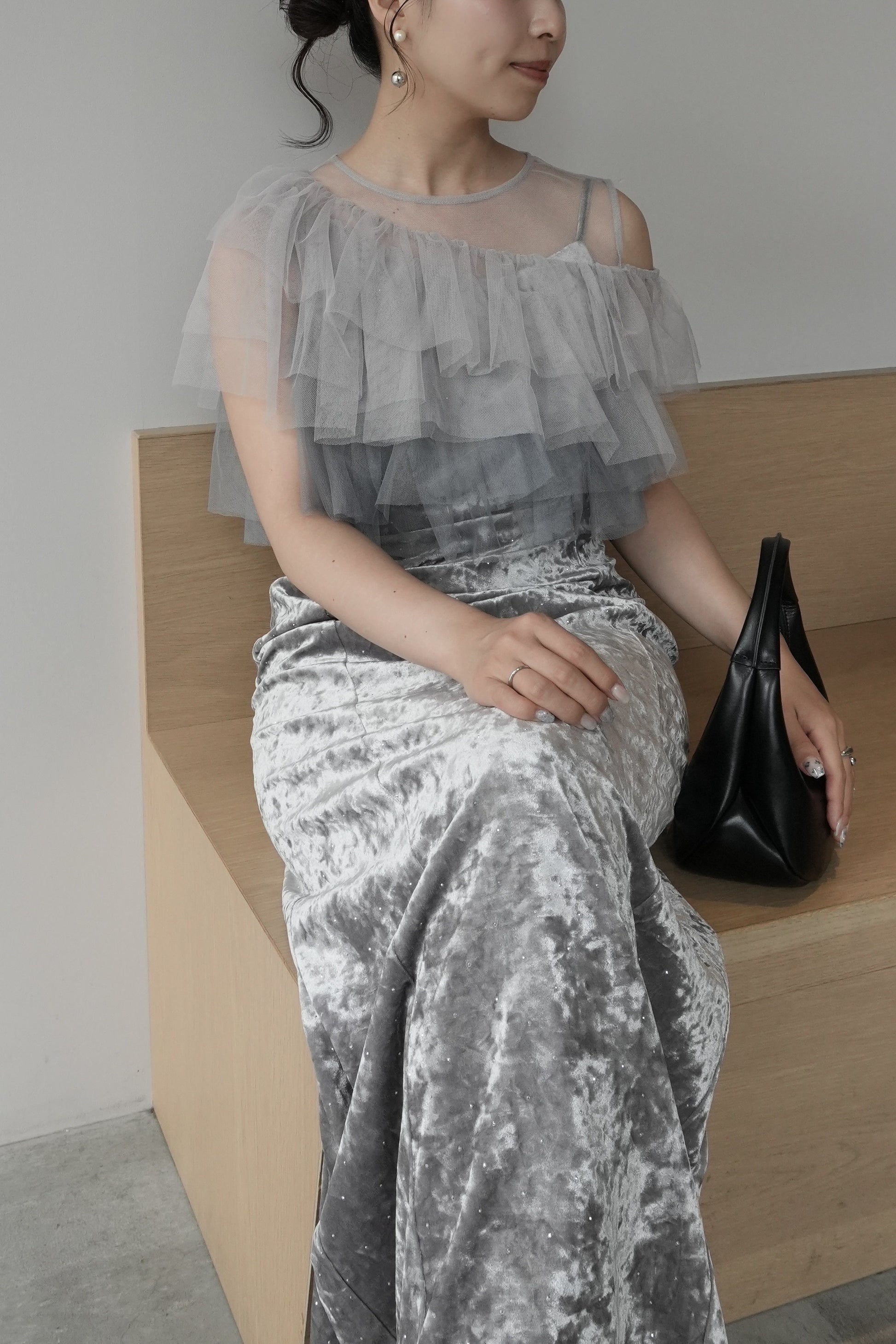model:159cm size:M color:グレー