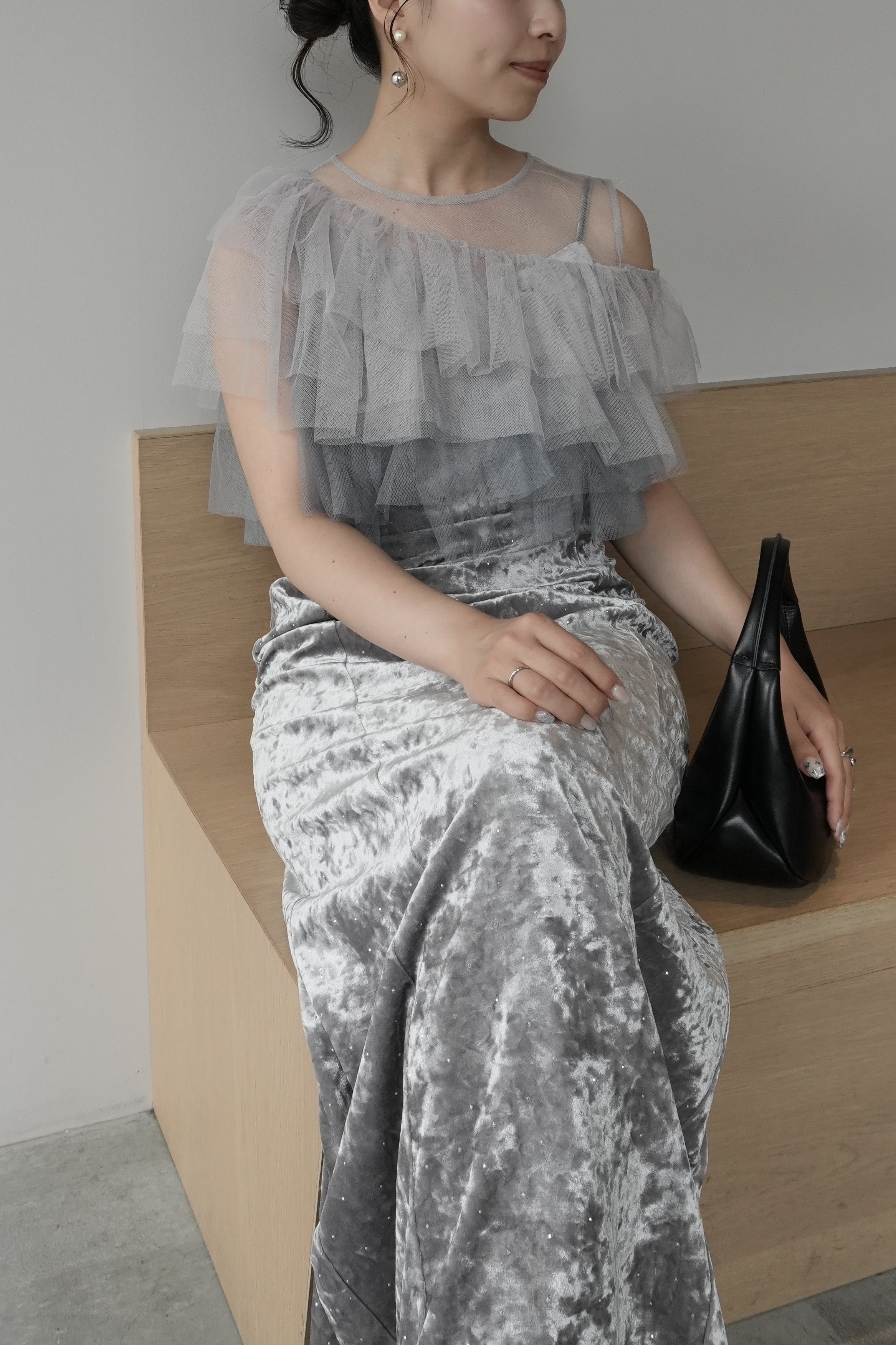 model:159cm size:M color:グレー