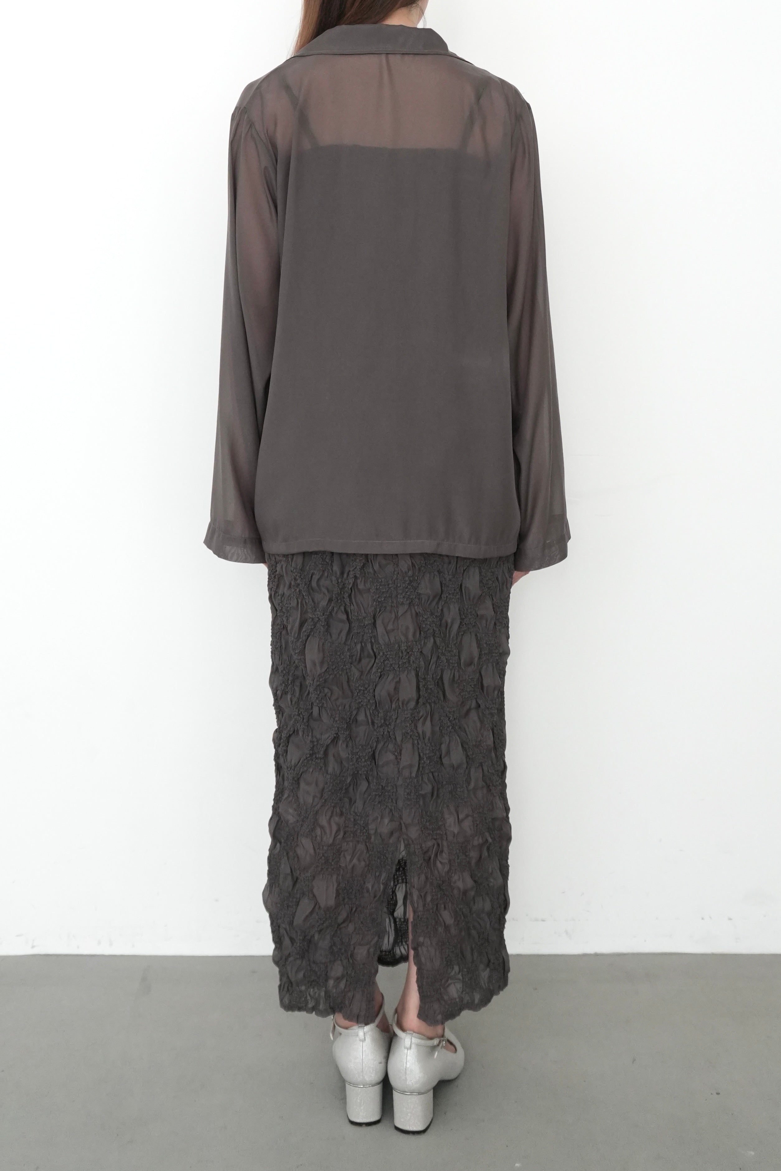 model:164cm size:L color:グレー