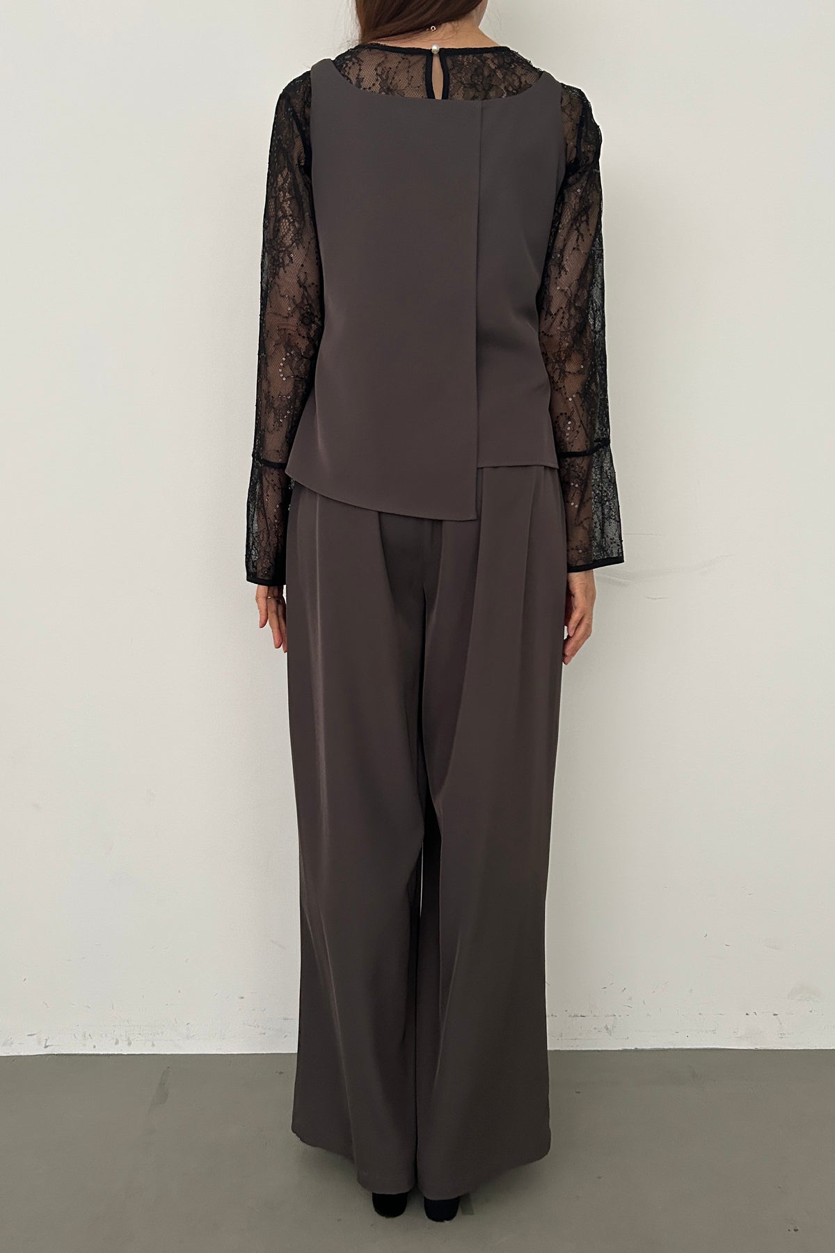 model:164cm size:M color:ブラウン