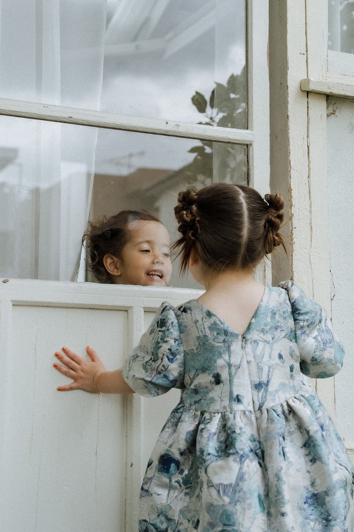 1156 Botanical jacquard dress kids