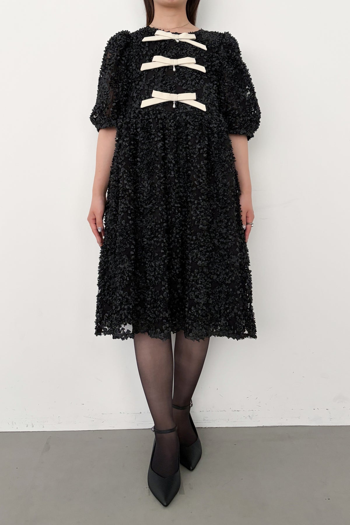 model:159cm size:M/Short color:ブラック