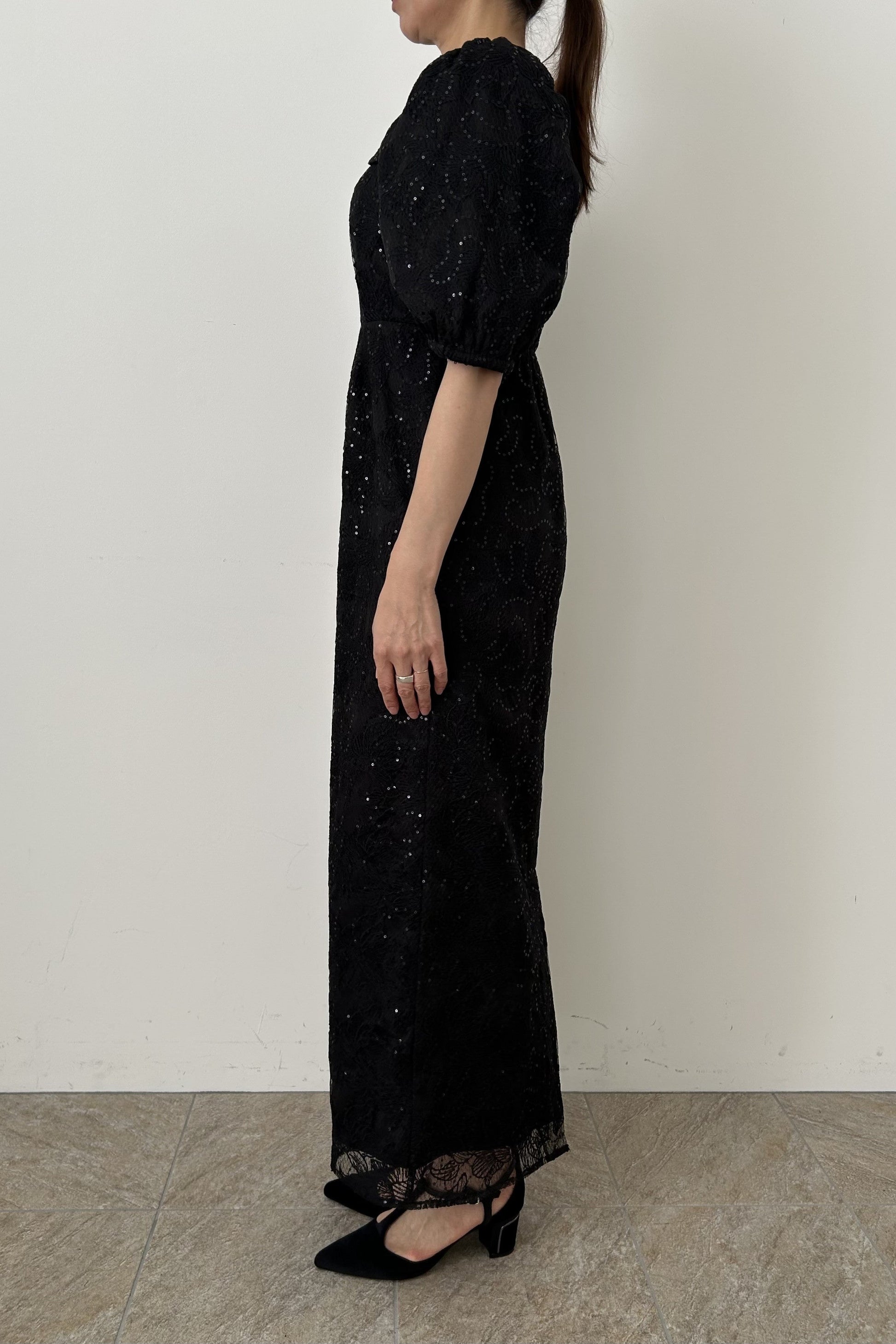 model:164cm size:L color:ブラック