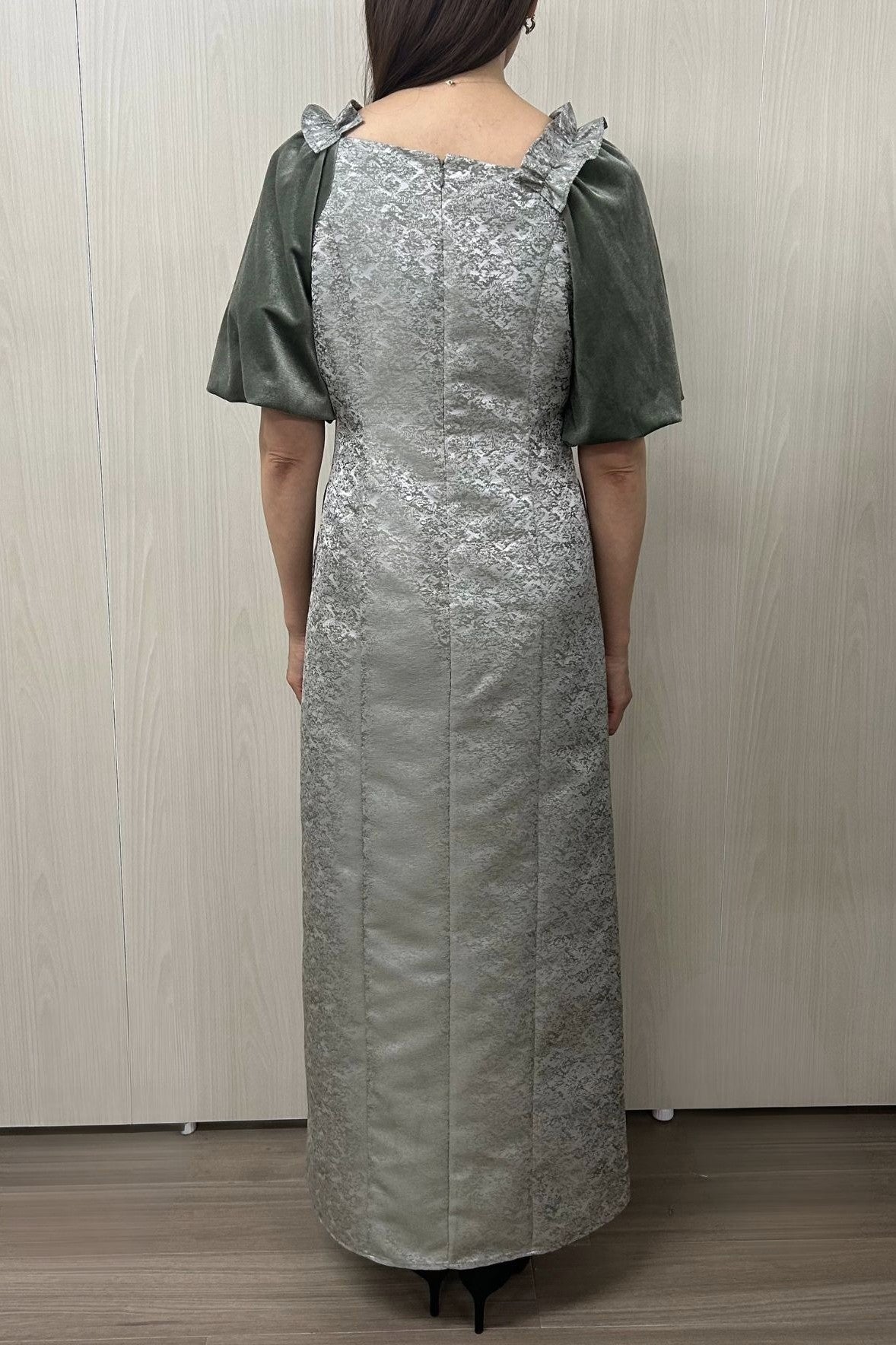 model:164cm size:L color:ブルーグレー