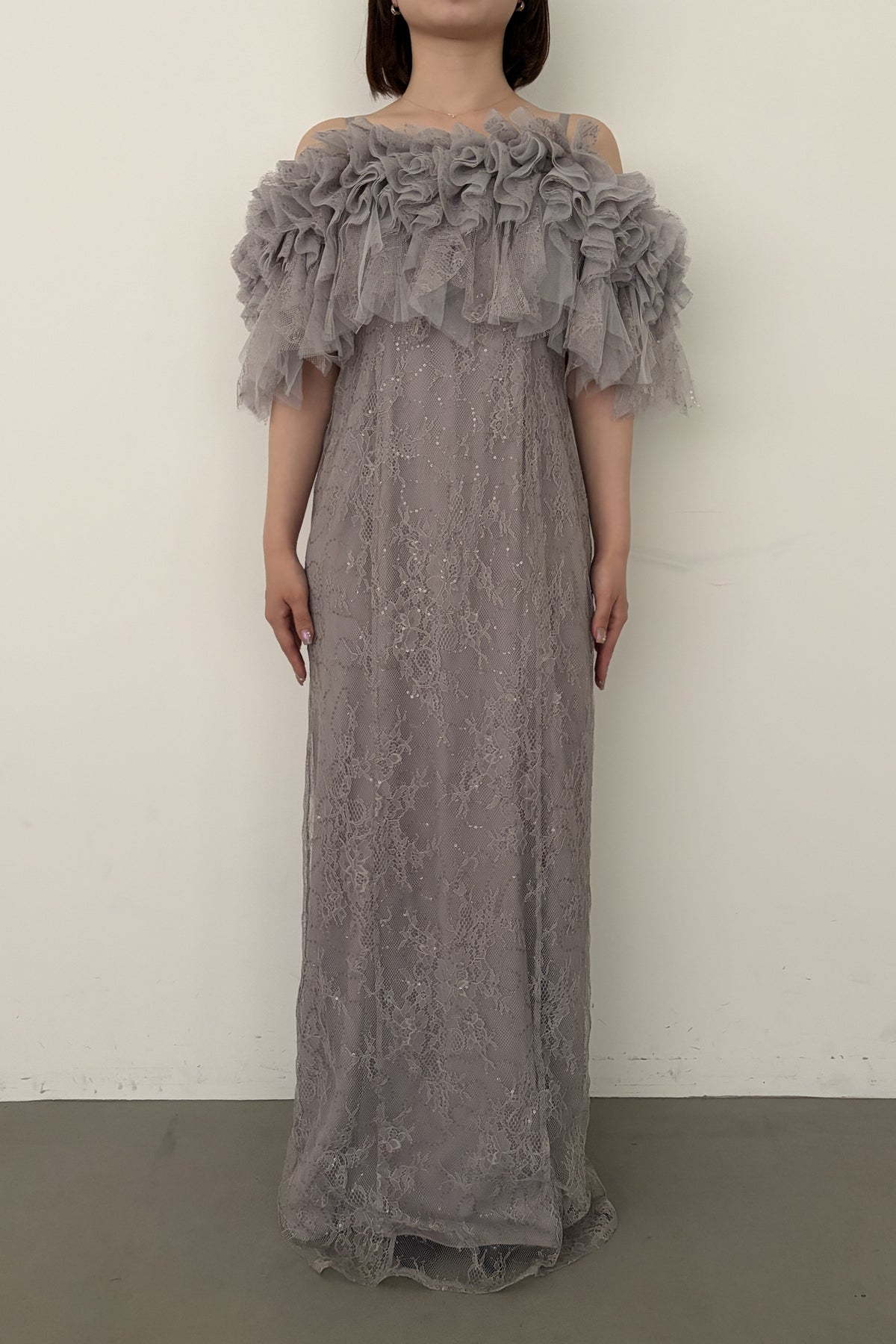 model:153cm size:L color:グレー