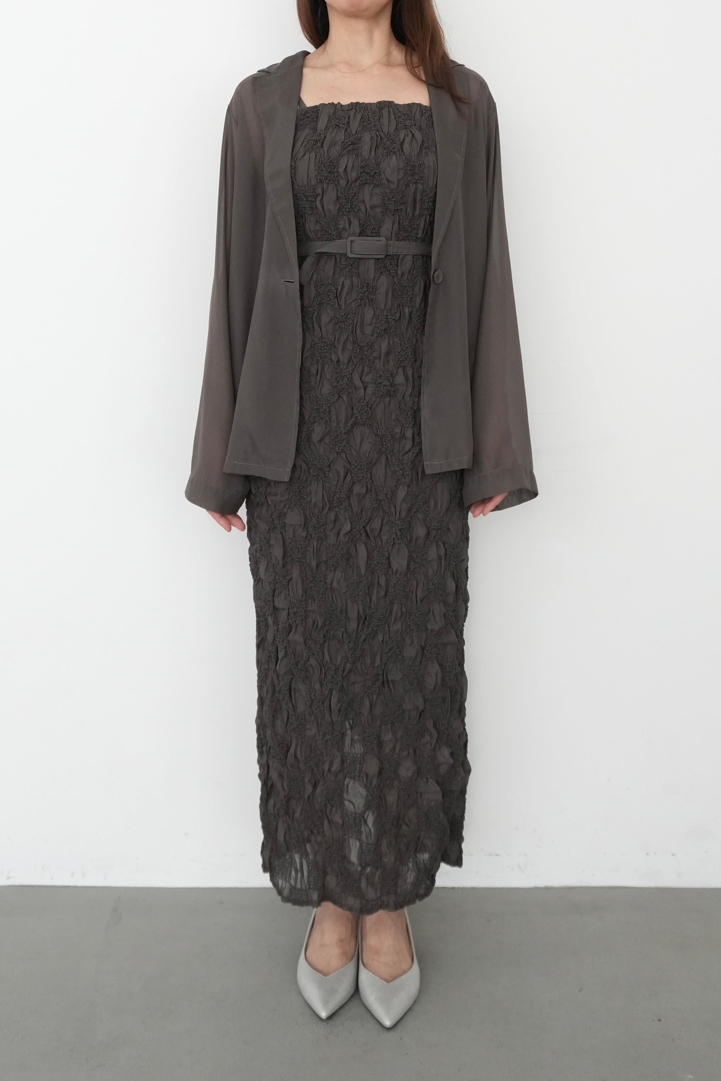 model:164cm size:L color:グレー