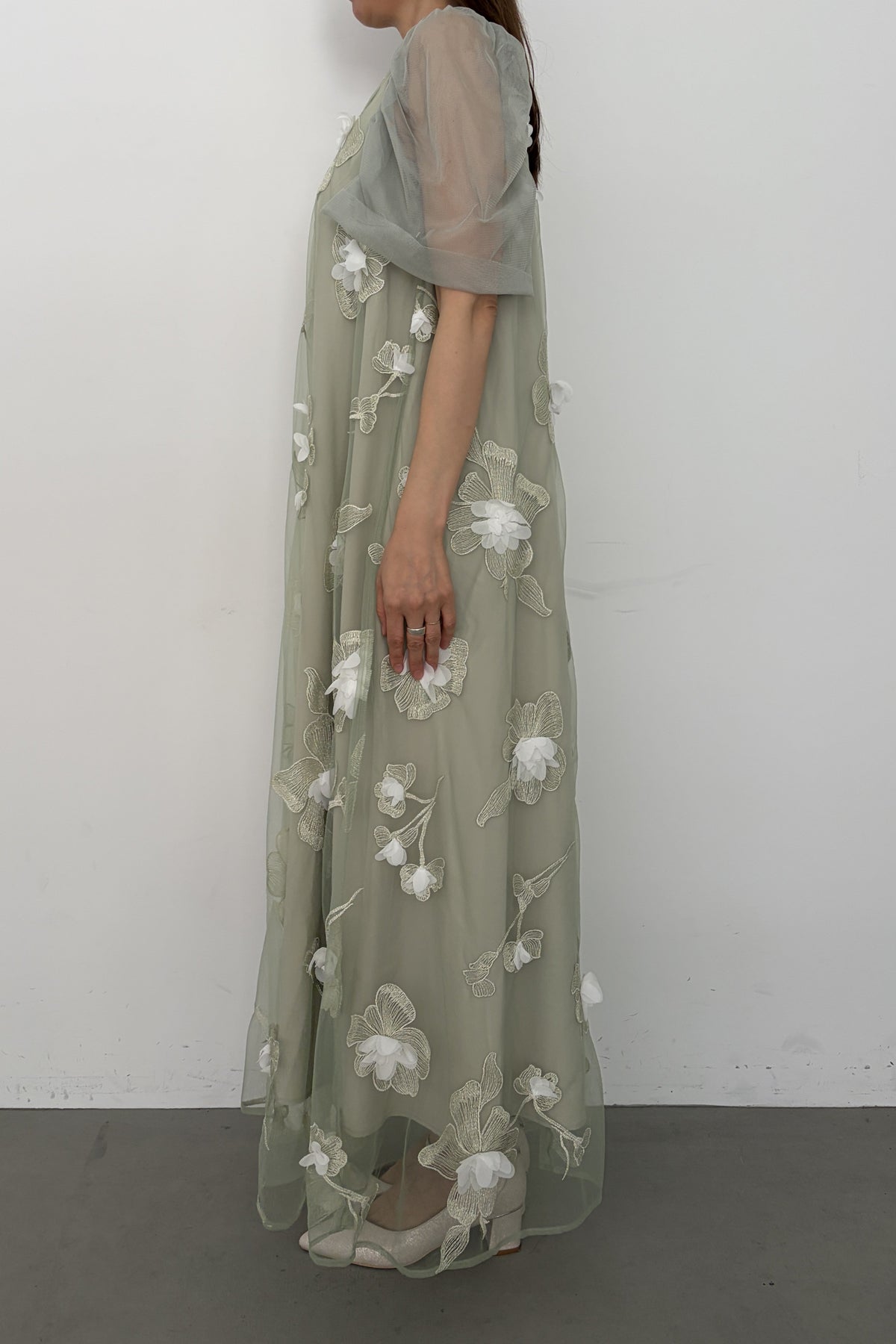 model:164cm size:M/Long color:グリーン
