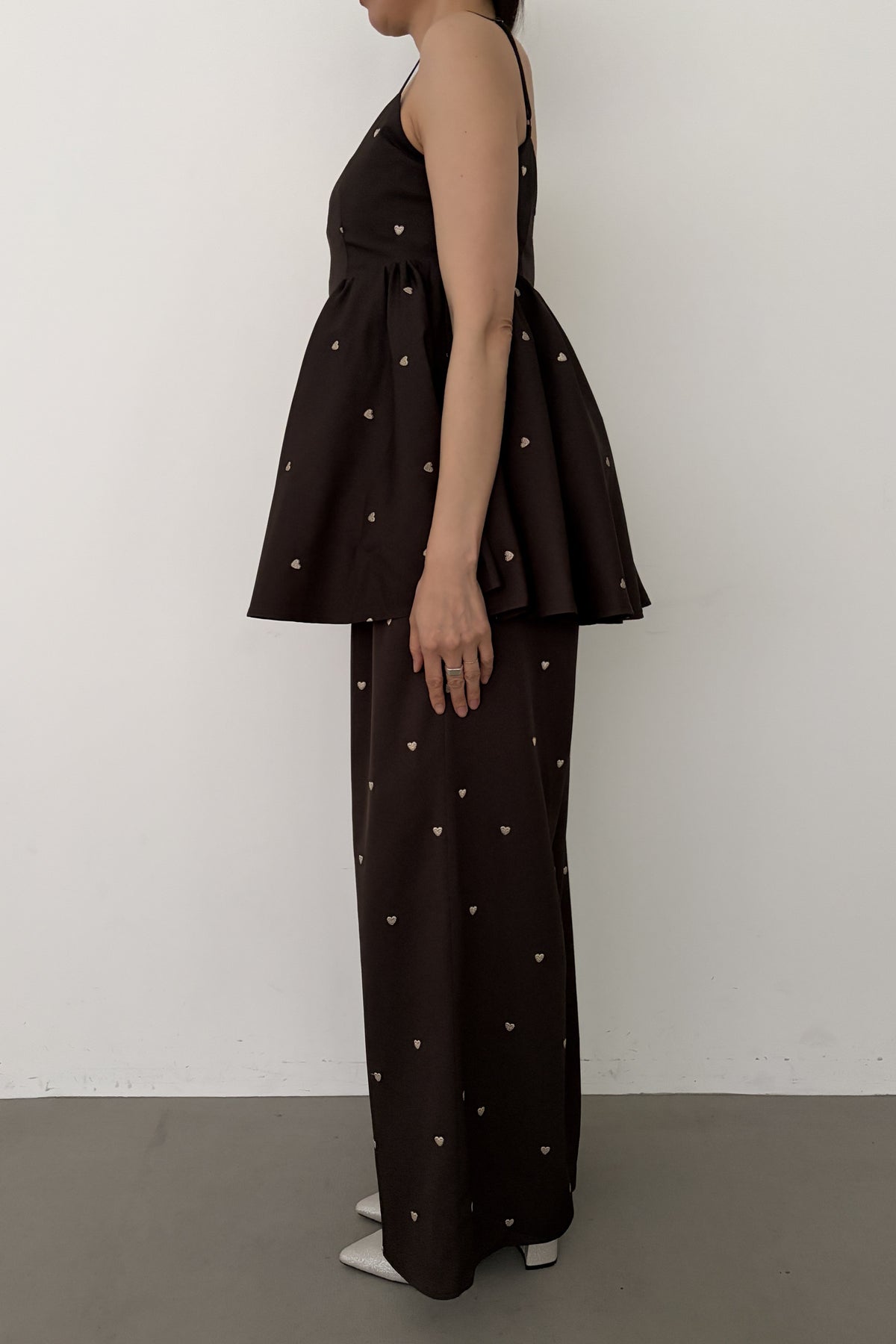 model:164cm size:M color:ブラウン