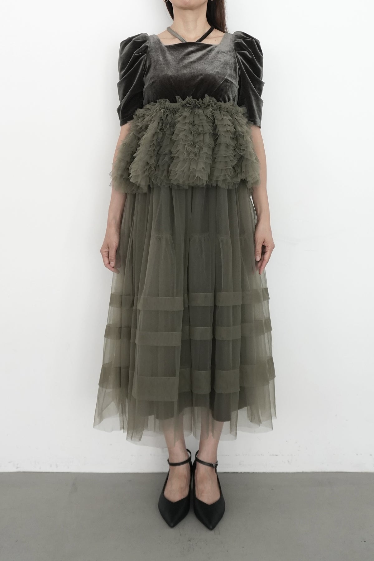 model:164cm size:S color:オリーブ