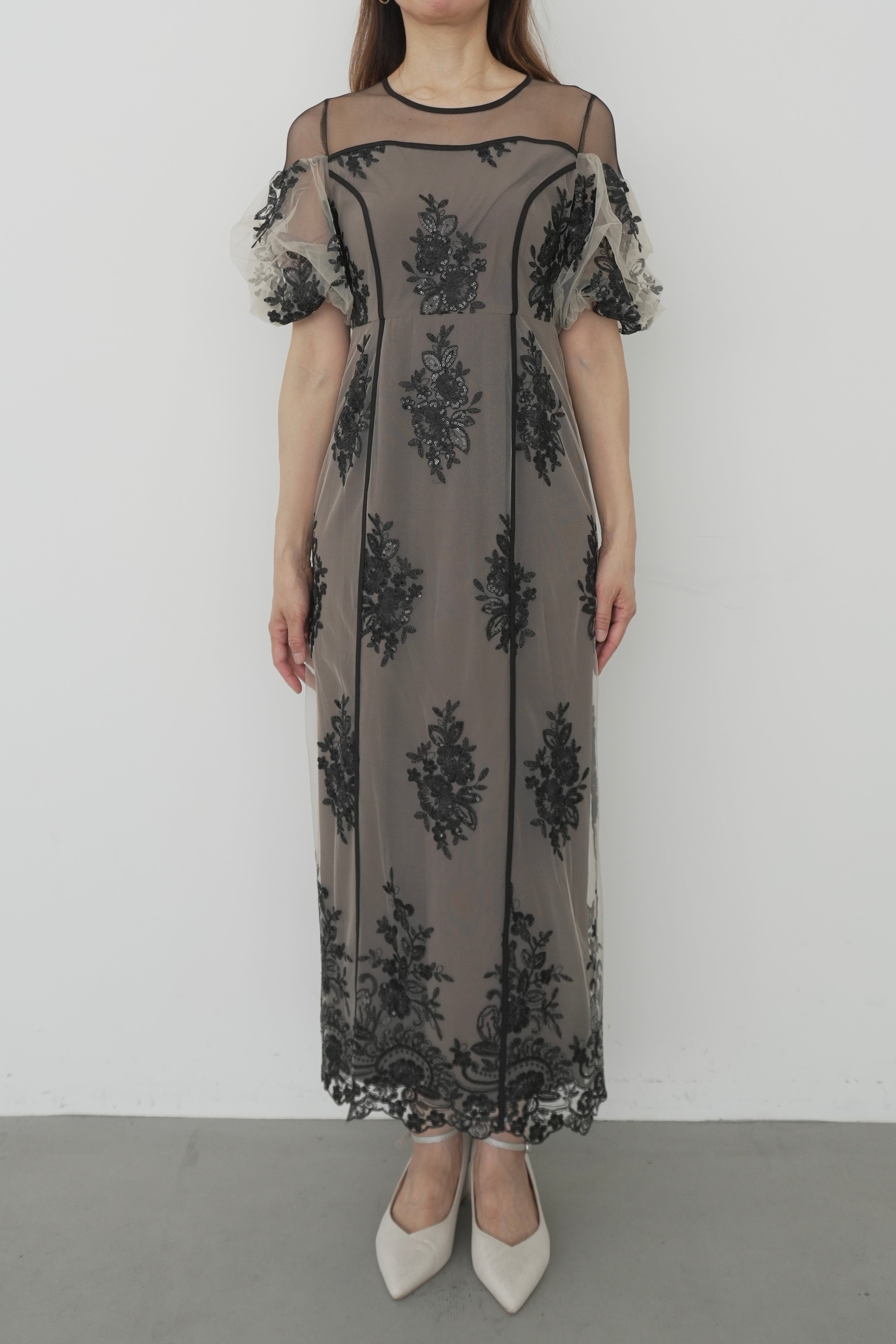 model:164cm size:M color:ベージュ