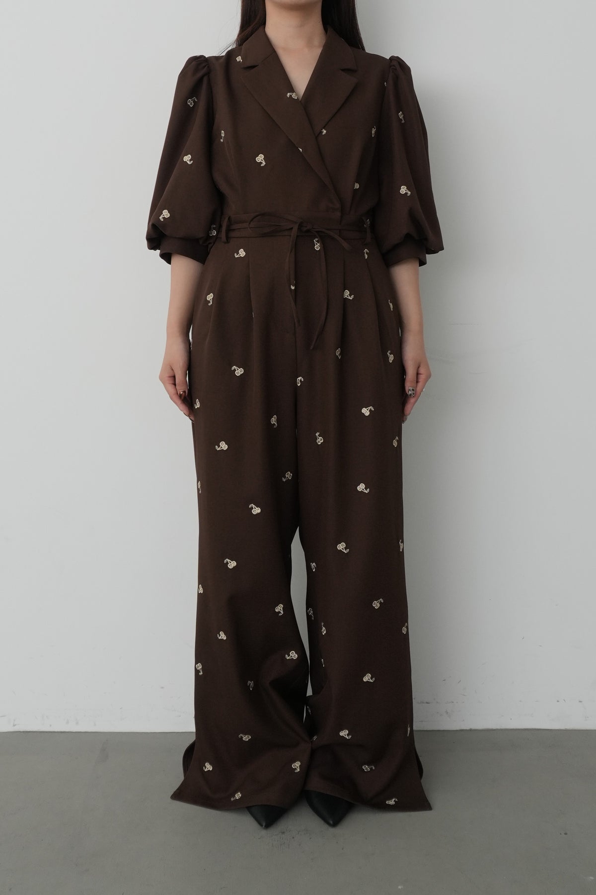 model:159cm size:L color:ブラウン
