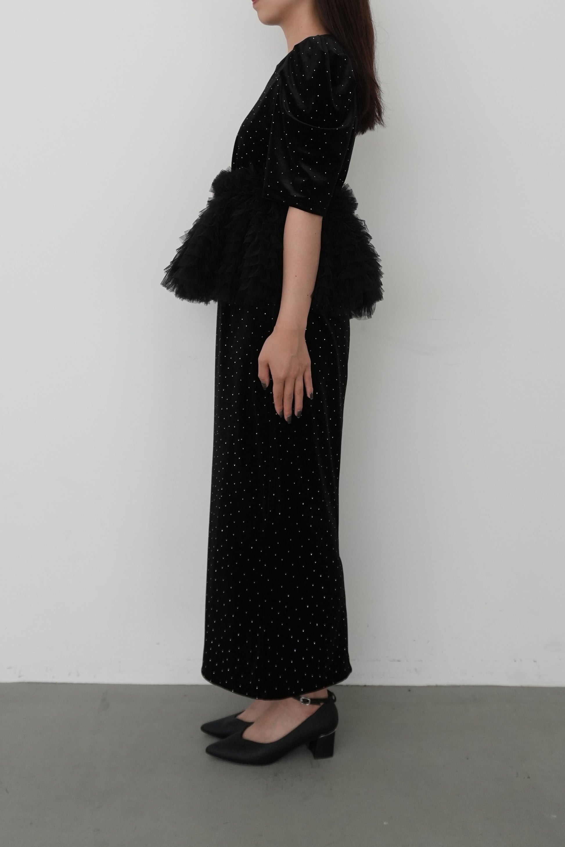 model:159cm size:M color:ブラック