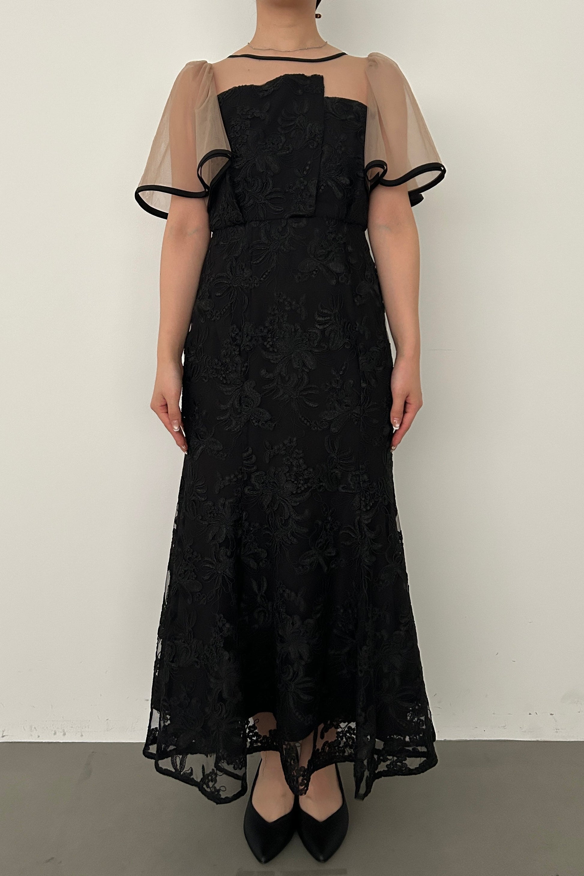 model:159cm size:M color:ブラック×ベージュ