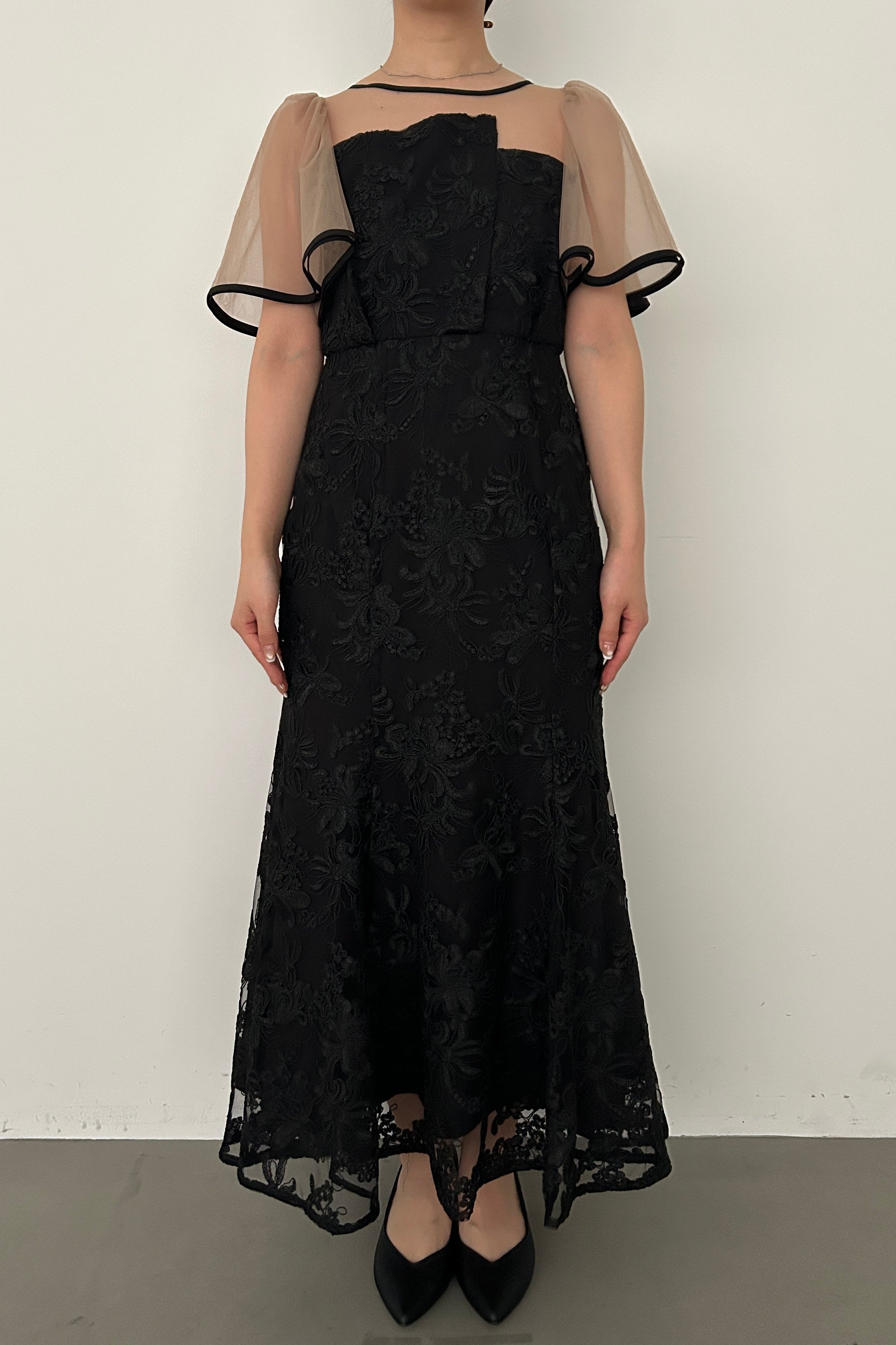 model:159cm size:M color:ブラック×ベージュ