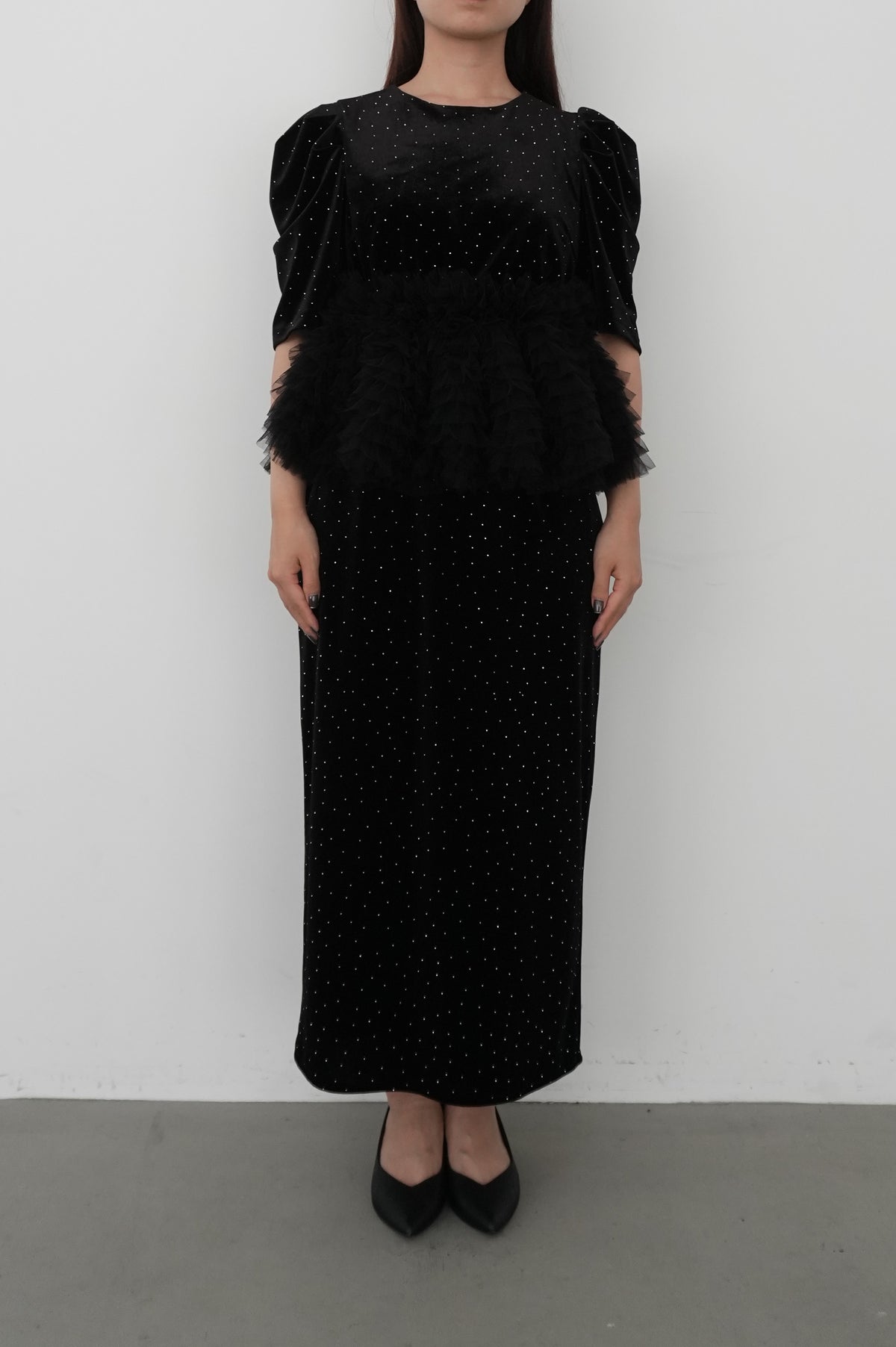 model:159cm size:M color:ブラック