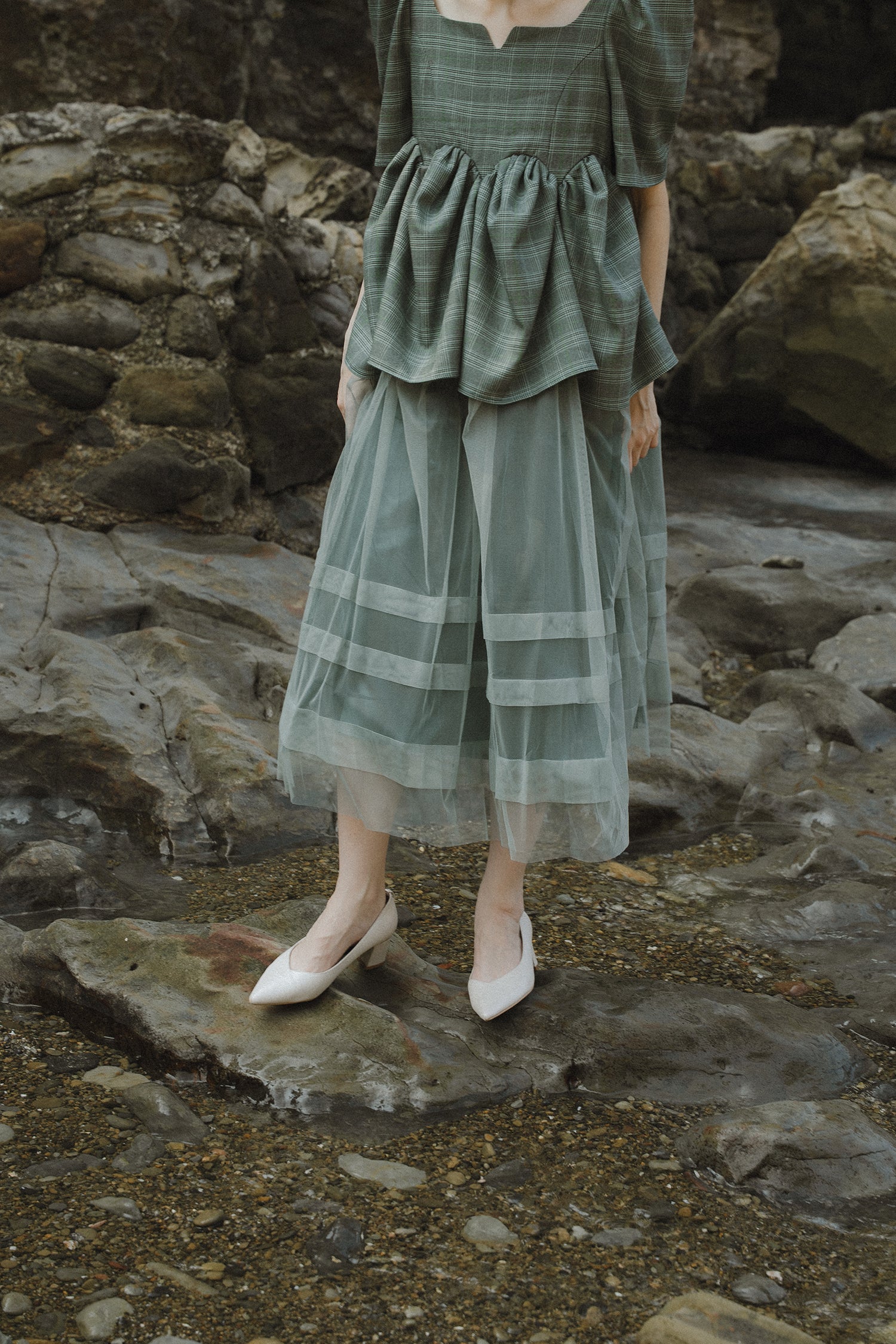 model:174cm size:モデルサイズ color:グリーン
