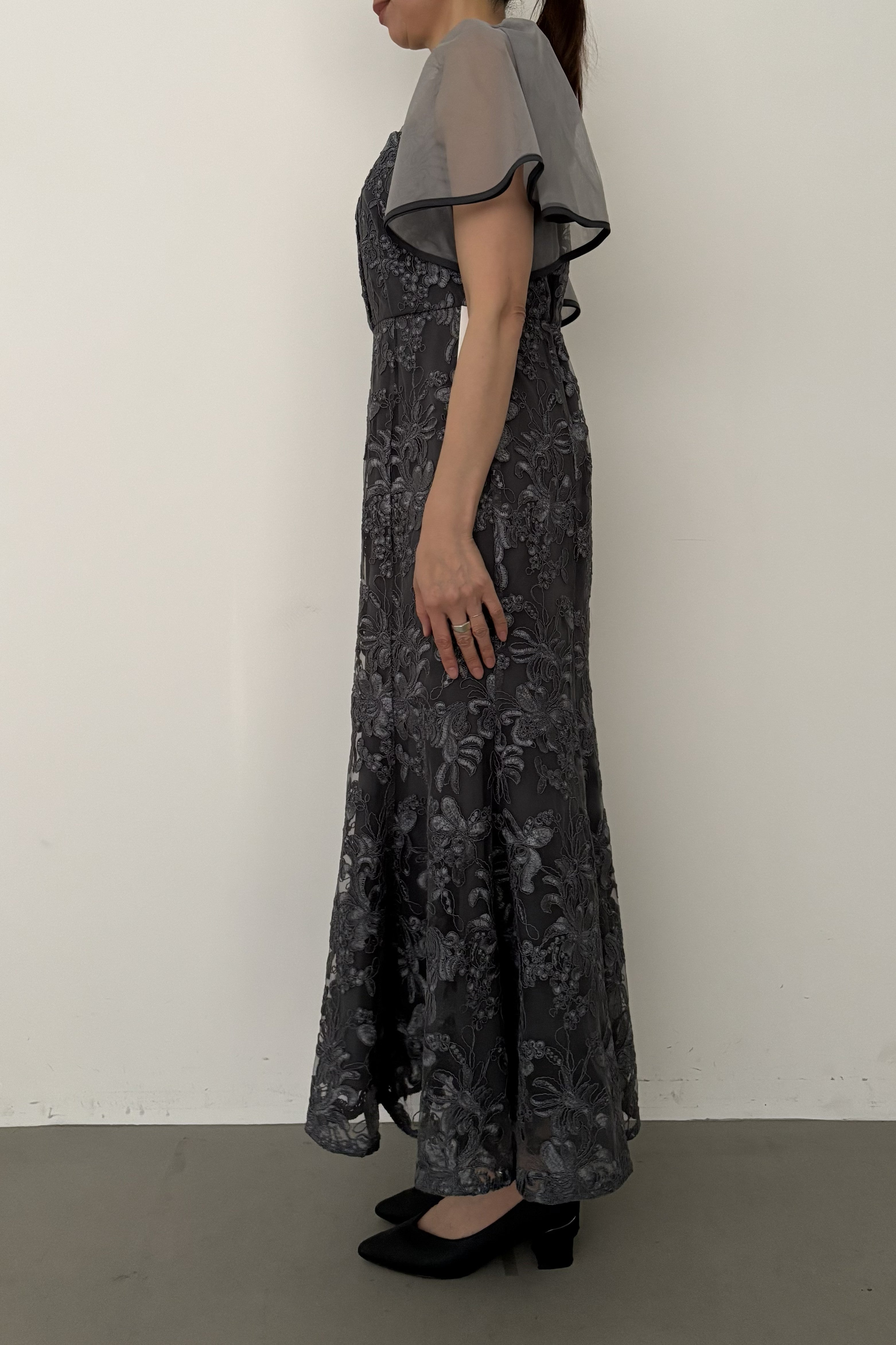model:164cm size:L color:ネイビー
