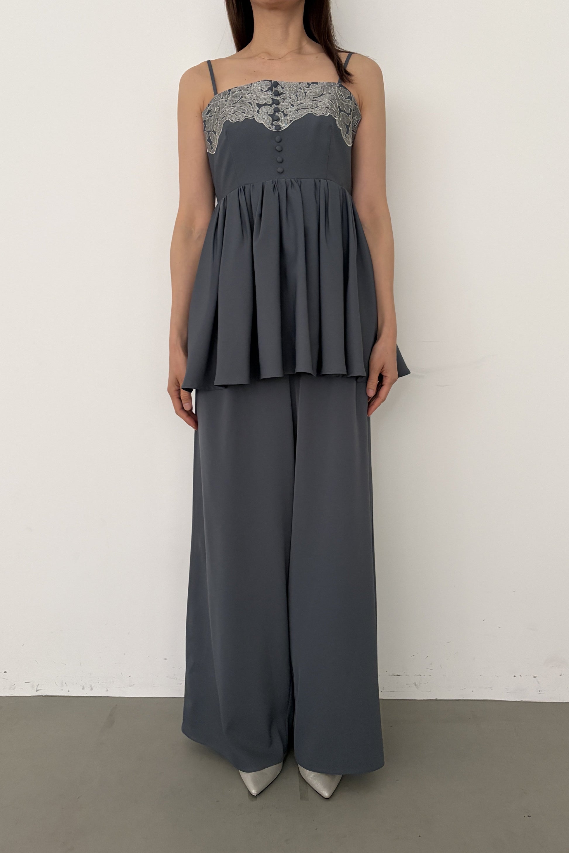 model:164cm size:L color:ブルー