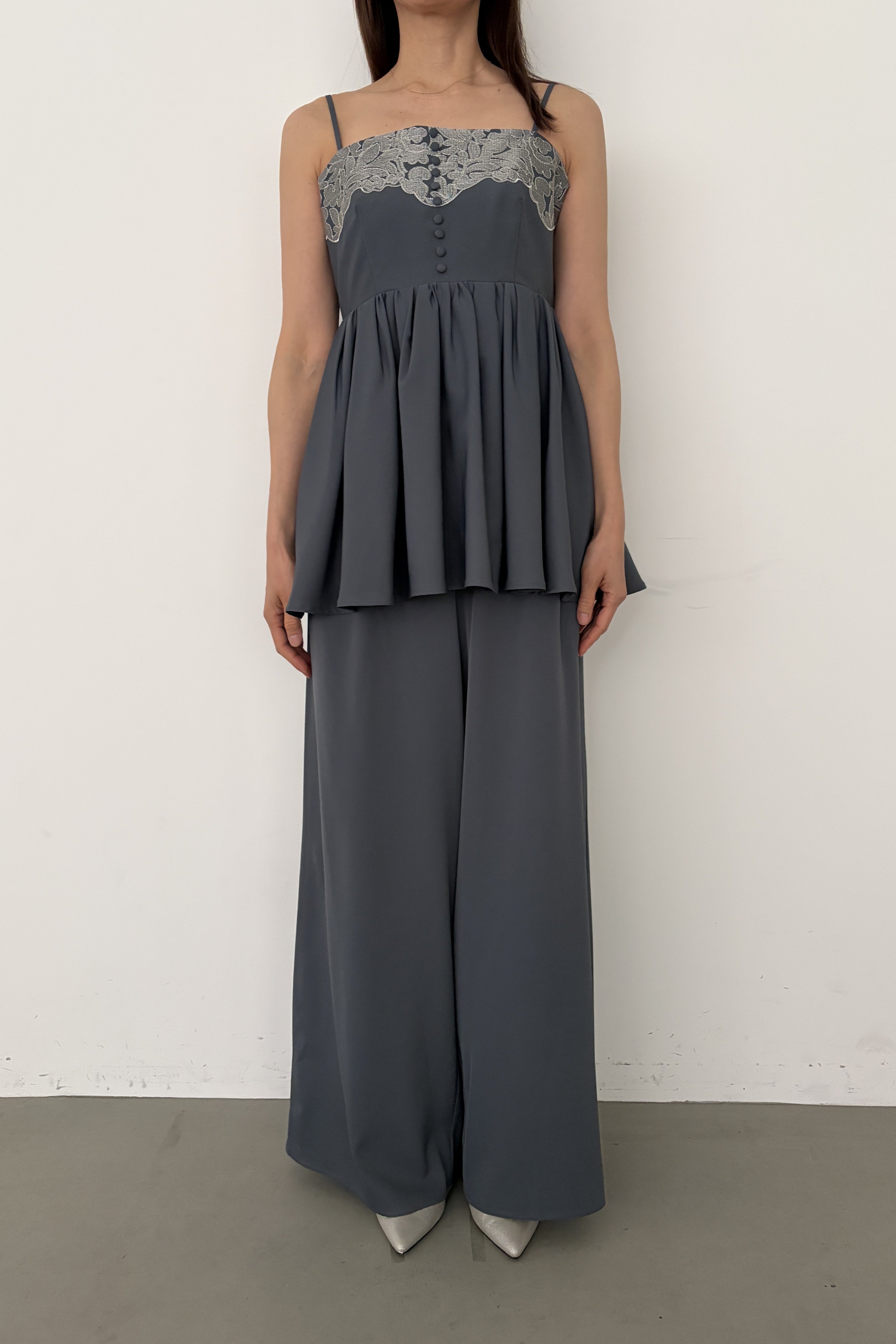 model:164cm size:L color:ブルー