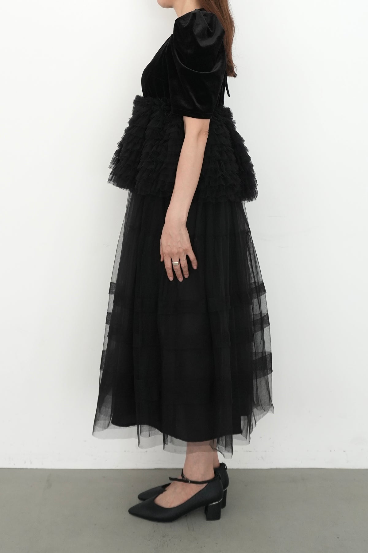 model:164cm size:M color:ブラック