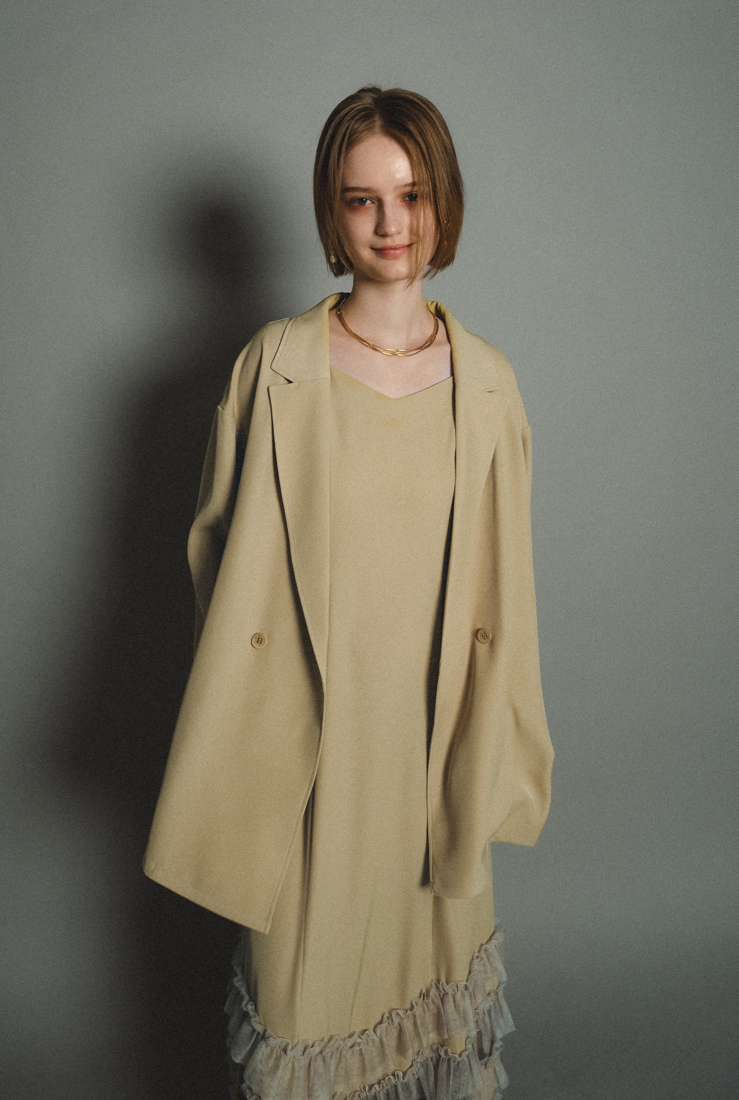934 Transparent hem setup dress