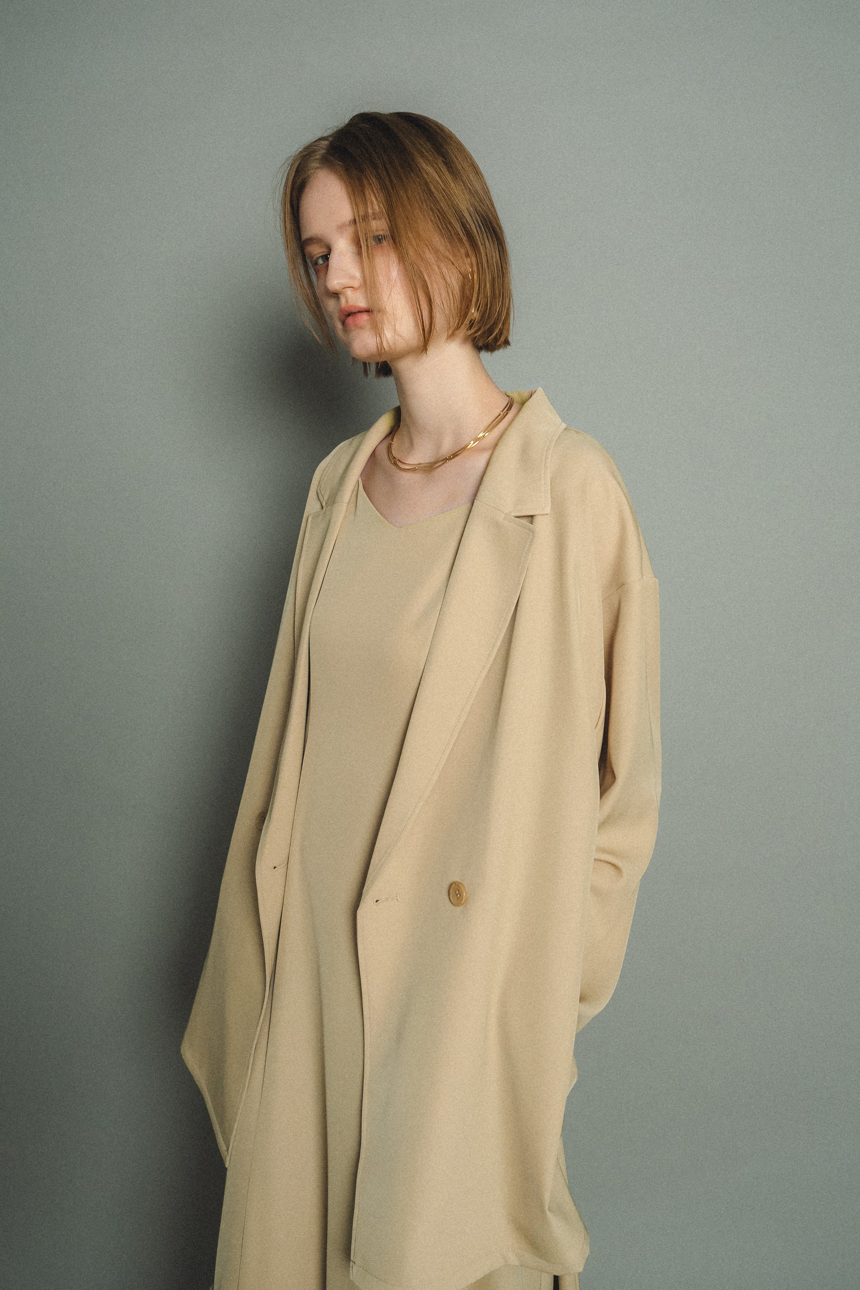 934 Transparent hem setup dress
