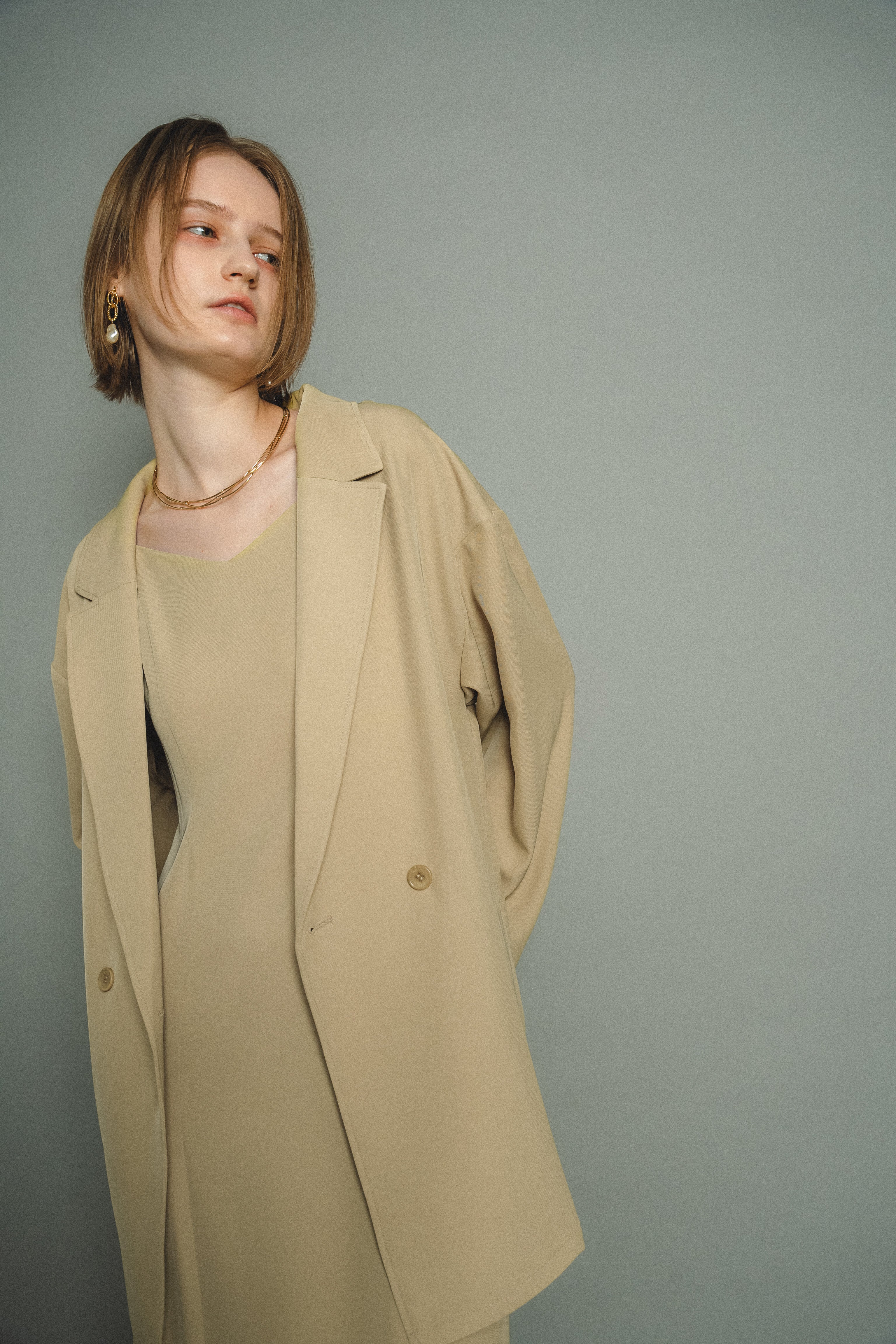 934 Transparent hem setup dress