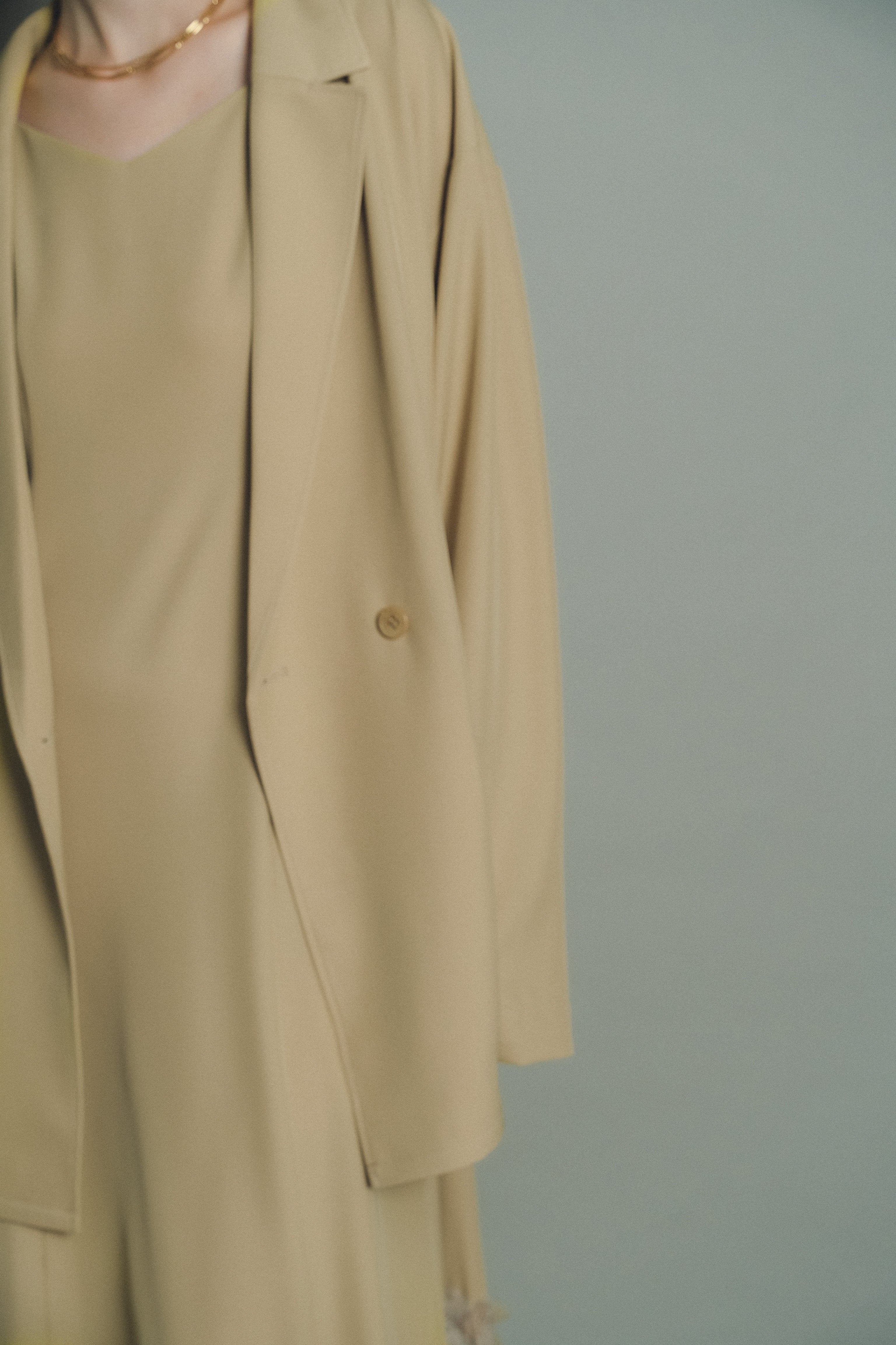934 Transparent hem setup dress