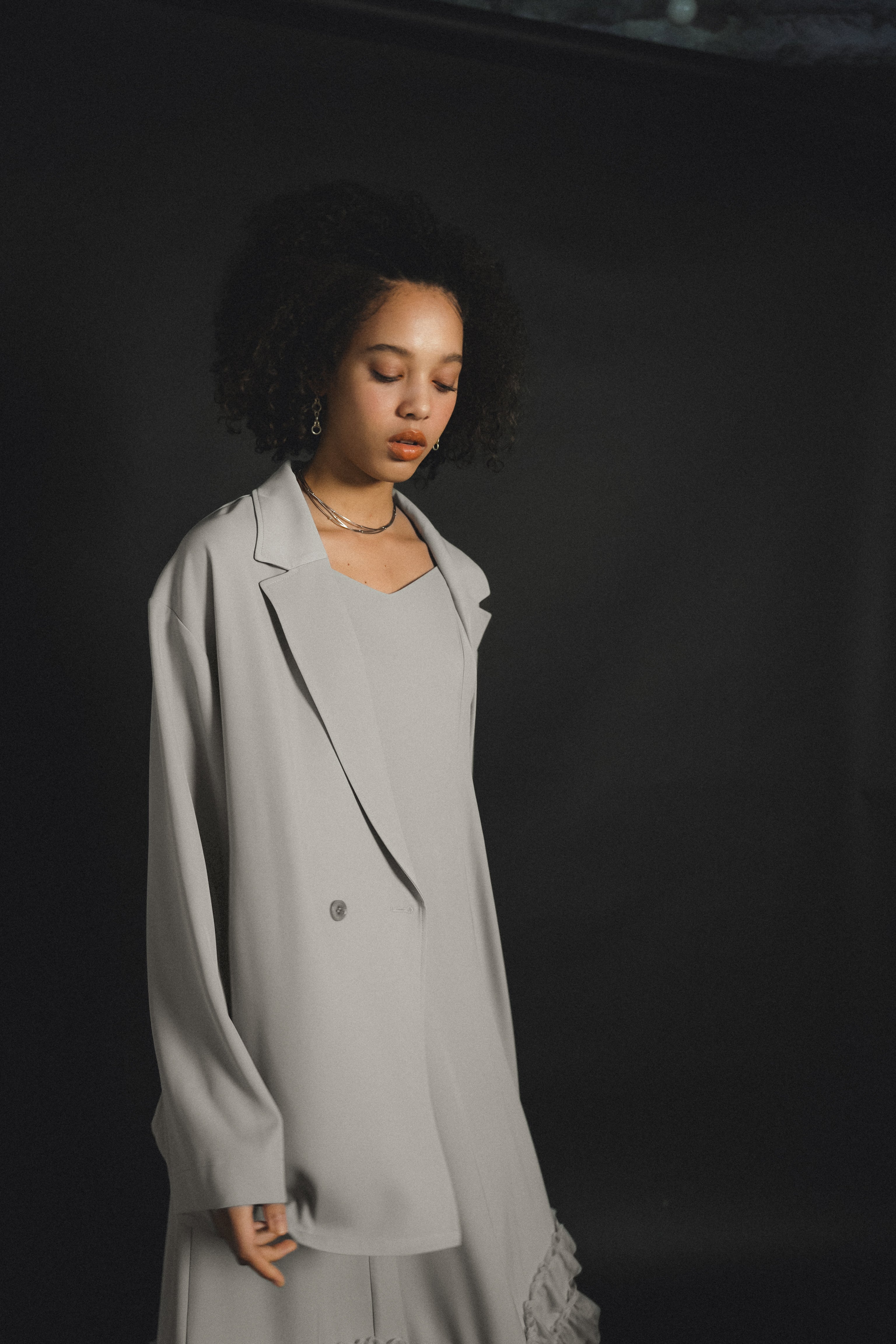 934 Transparent hem setup dress