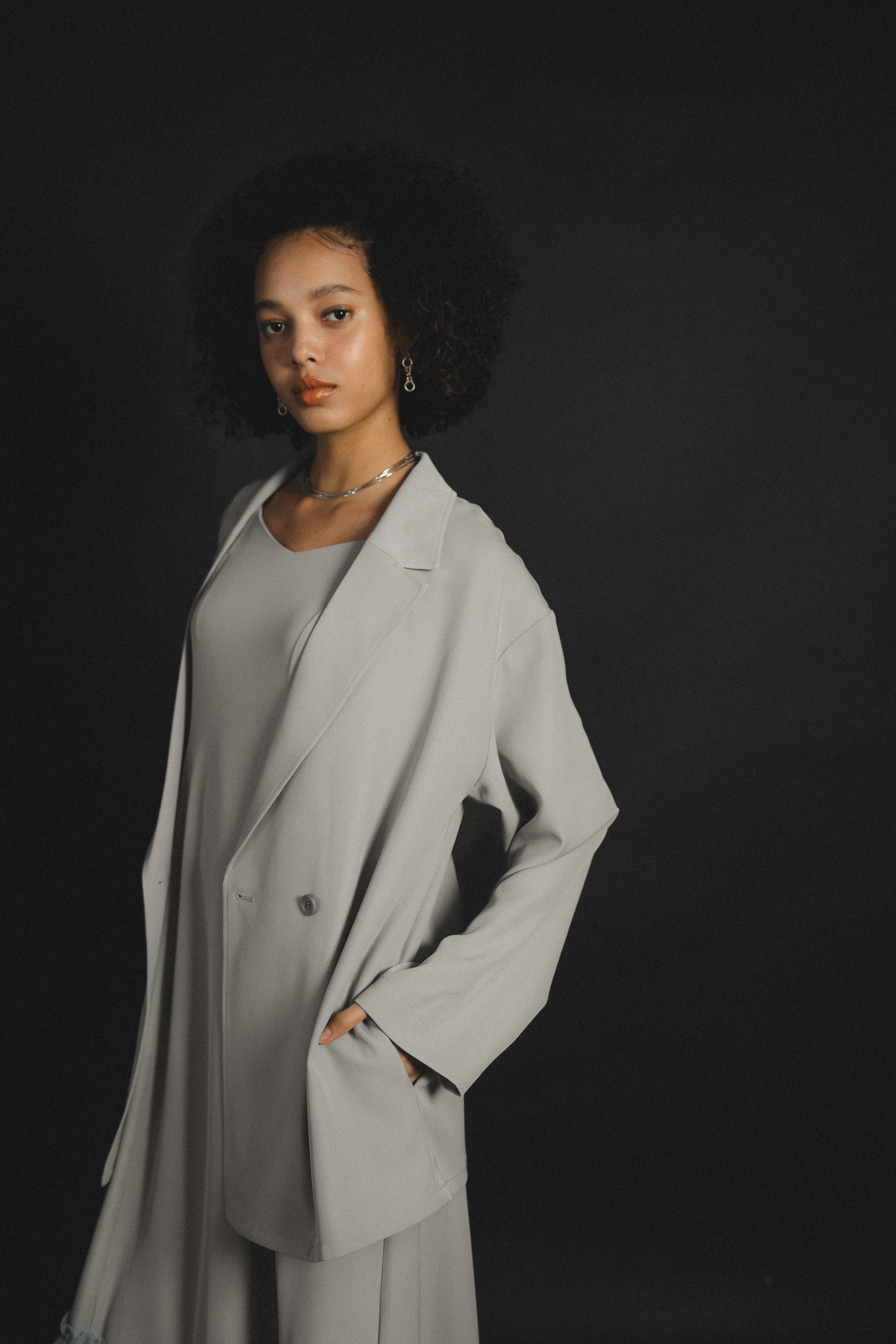934 Transparent hem setup dress