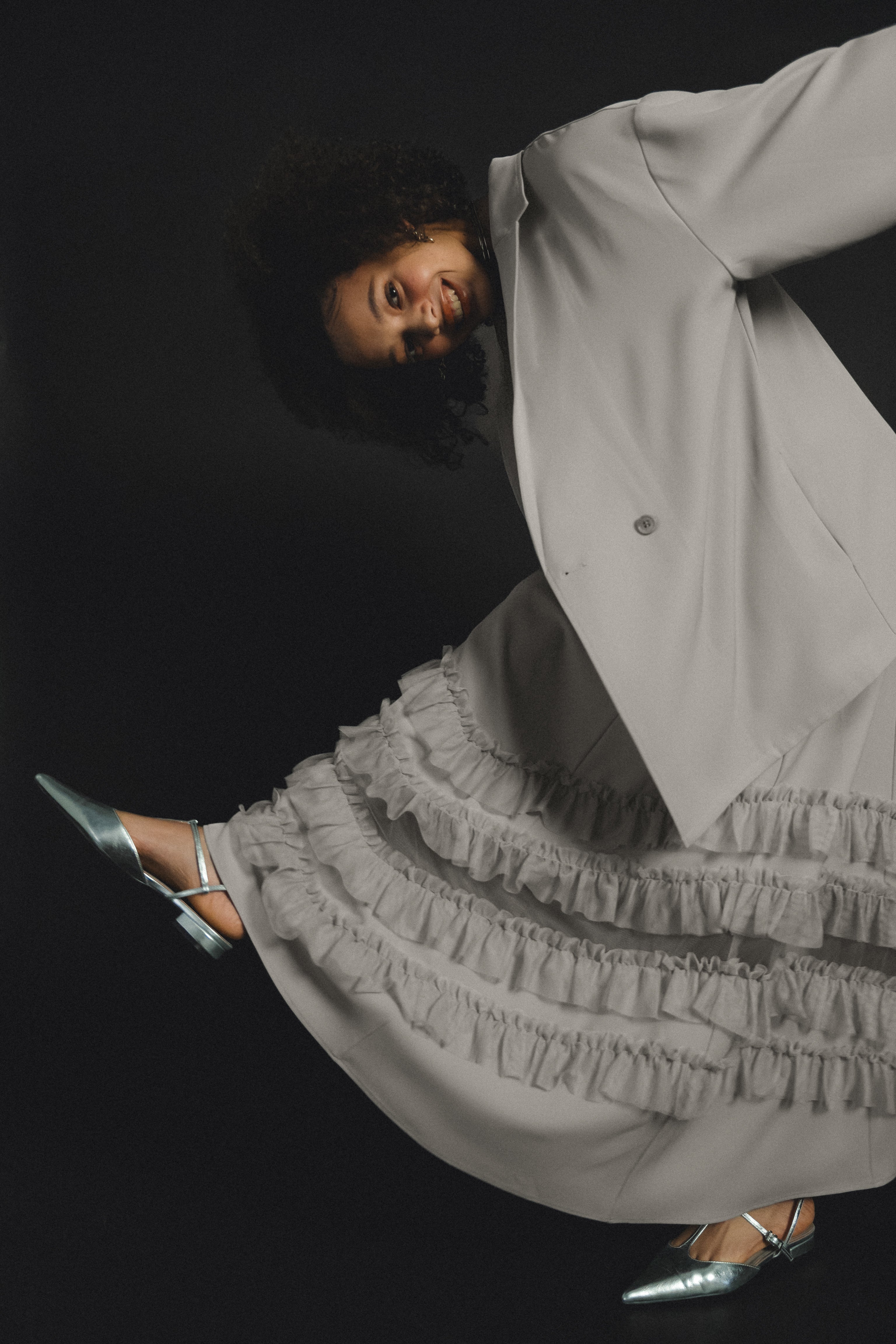 934 Transparent hem setup dress