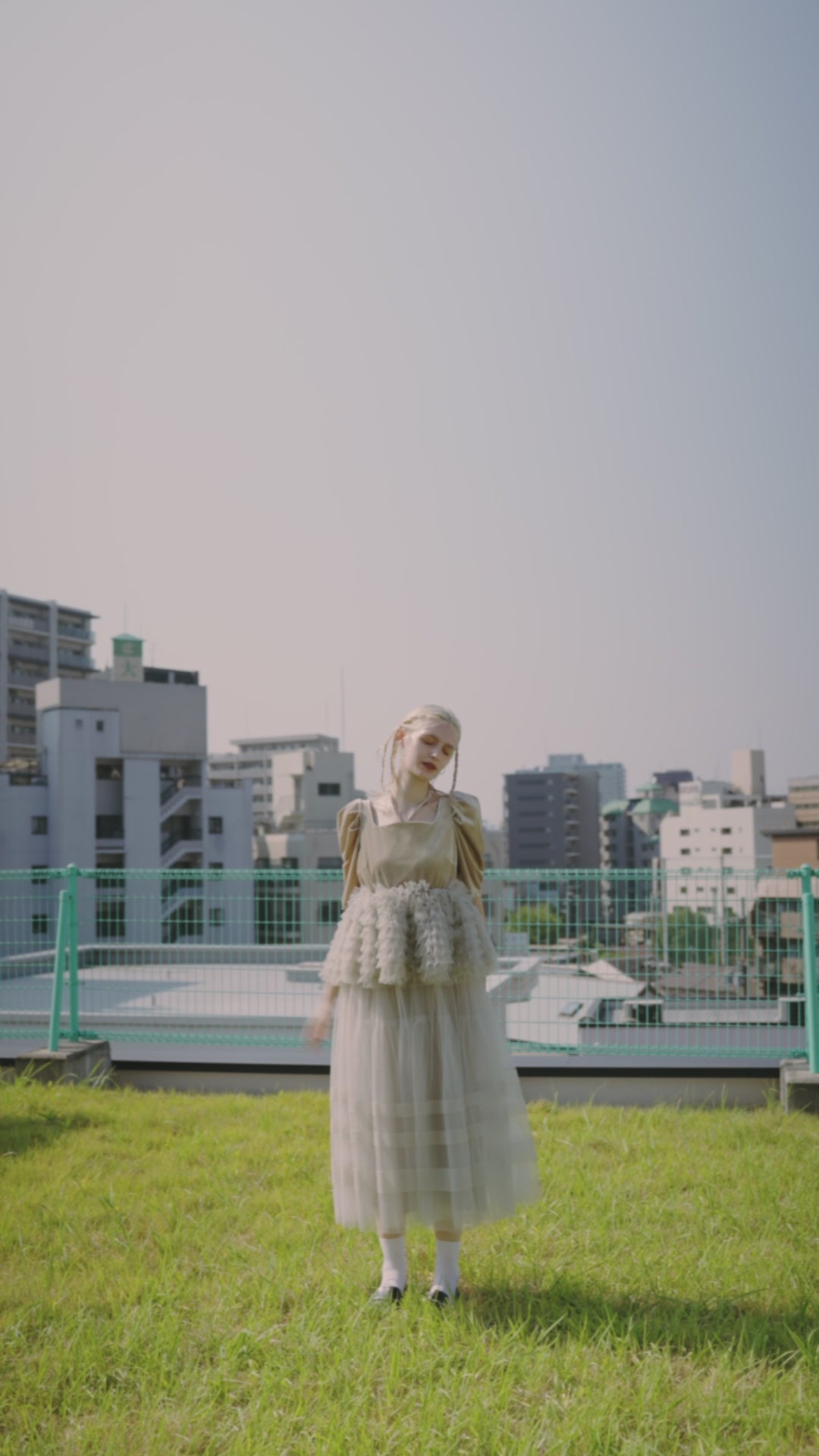 ビデオをロード: 1149 Velour tulle Dress